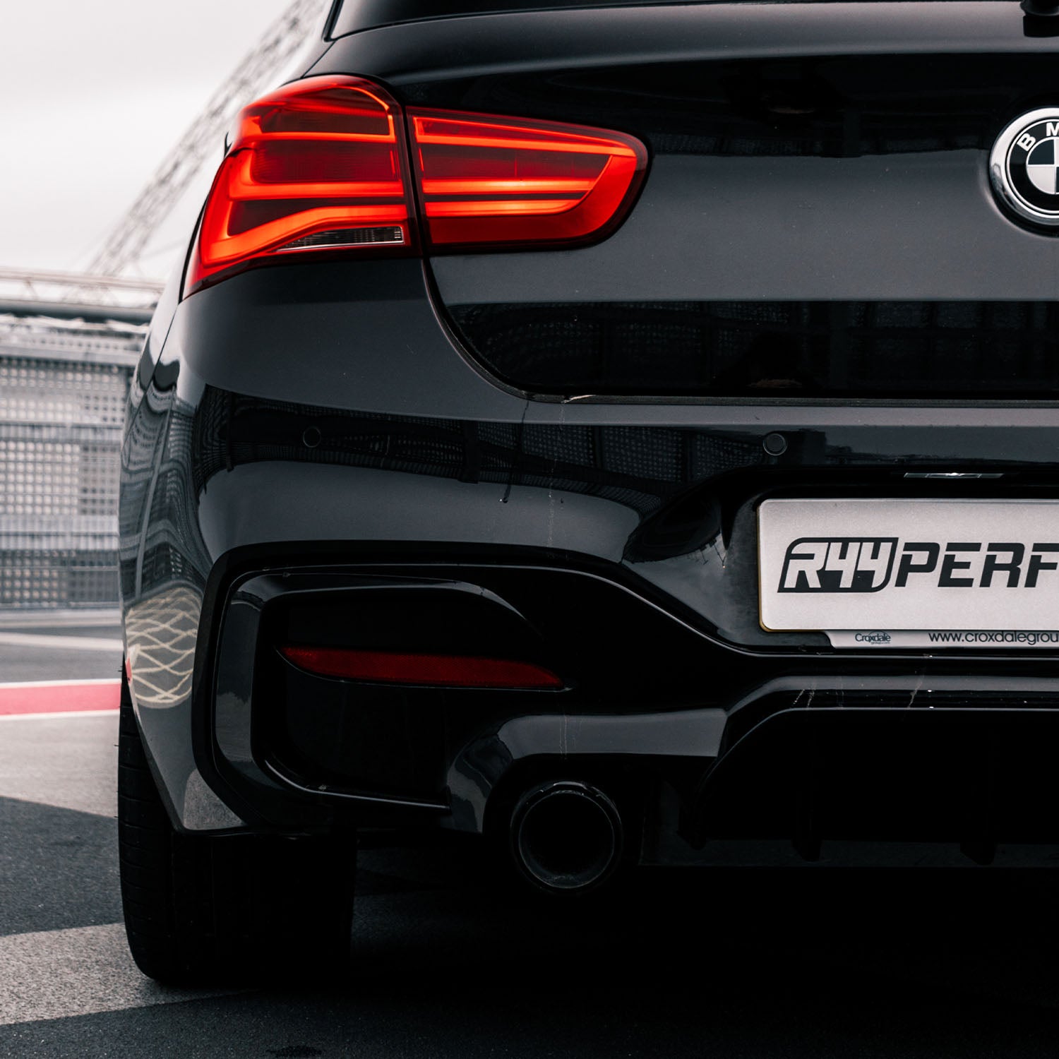 Maxton Design BMW F20 F21 M140i M135i Gloss Black Rear Diffuser