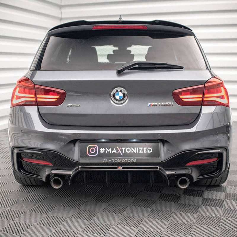 Maxton Design BMW F20 F21 M140i M135i Gloss Black Rear Diffuser