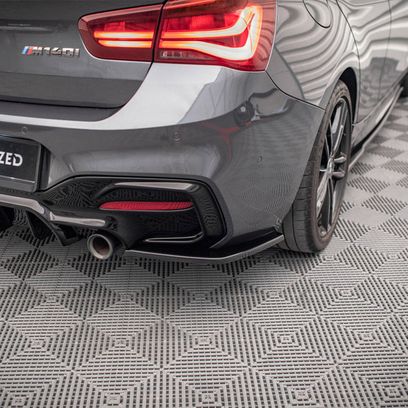 Maxton Design BMW F20 V3 Gloss Black Rear Side Splitters