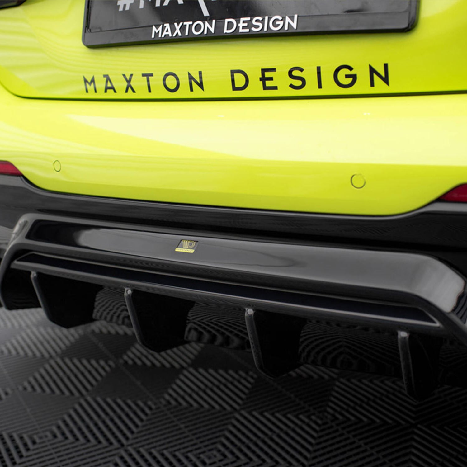 Maxton Design BMW F40 M135i V1 Gloss Black Rear Diffuser
