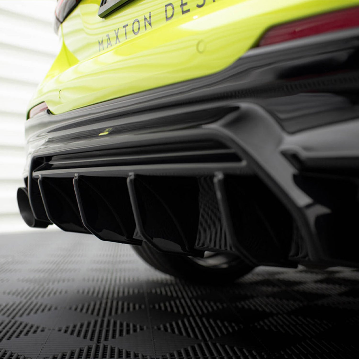 Maxton Design BMW F40 M135i V1 Gloss Black Rear Diffuser