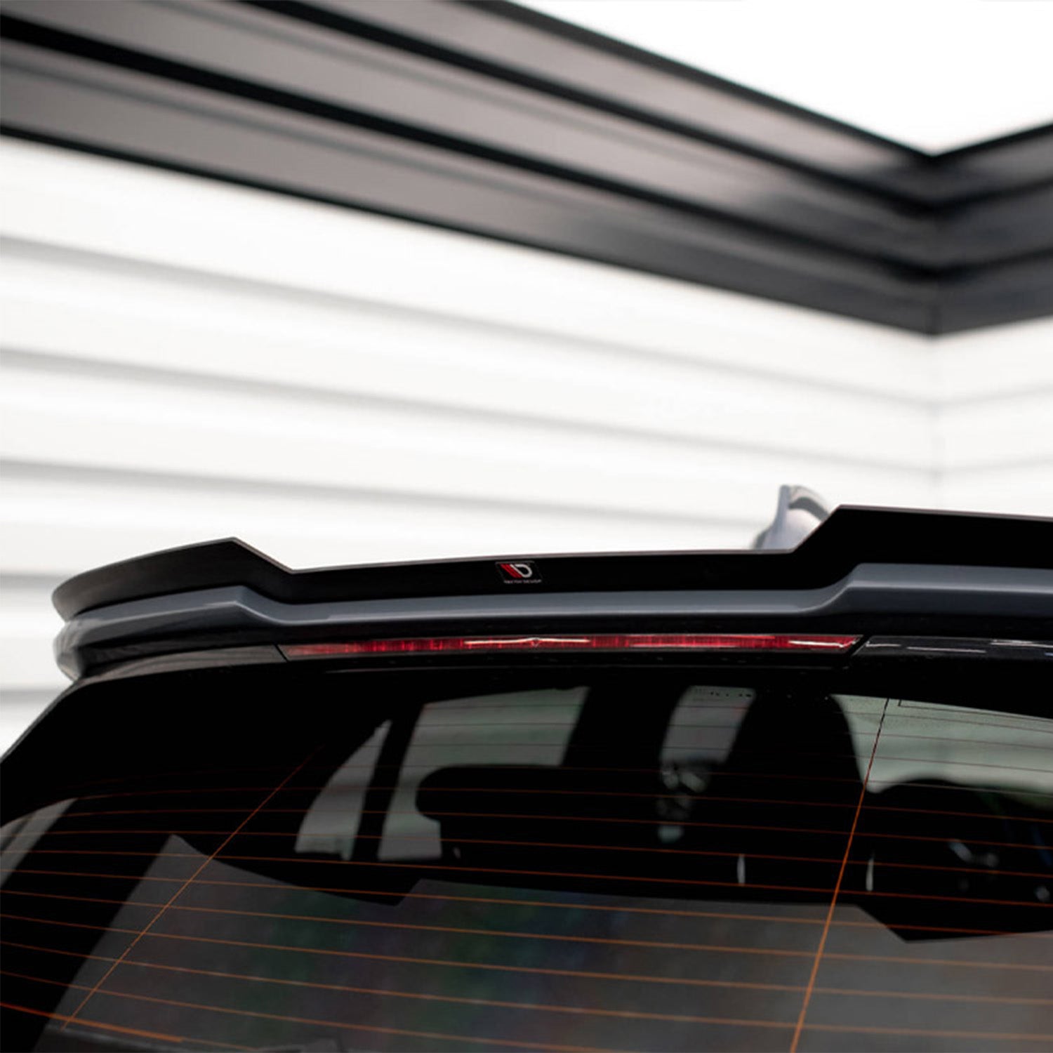 Maxton Design BMW F40 M135i V1 Rear Spoiler In Gloss Black On Car
