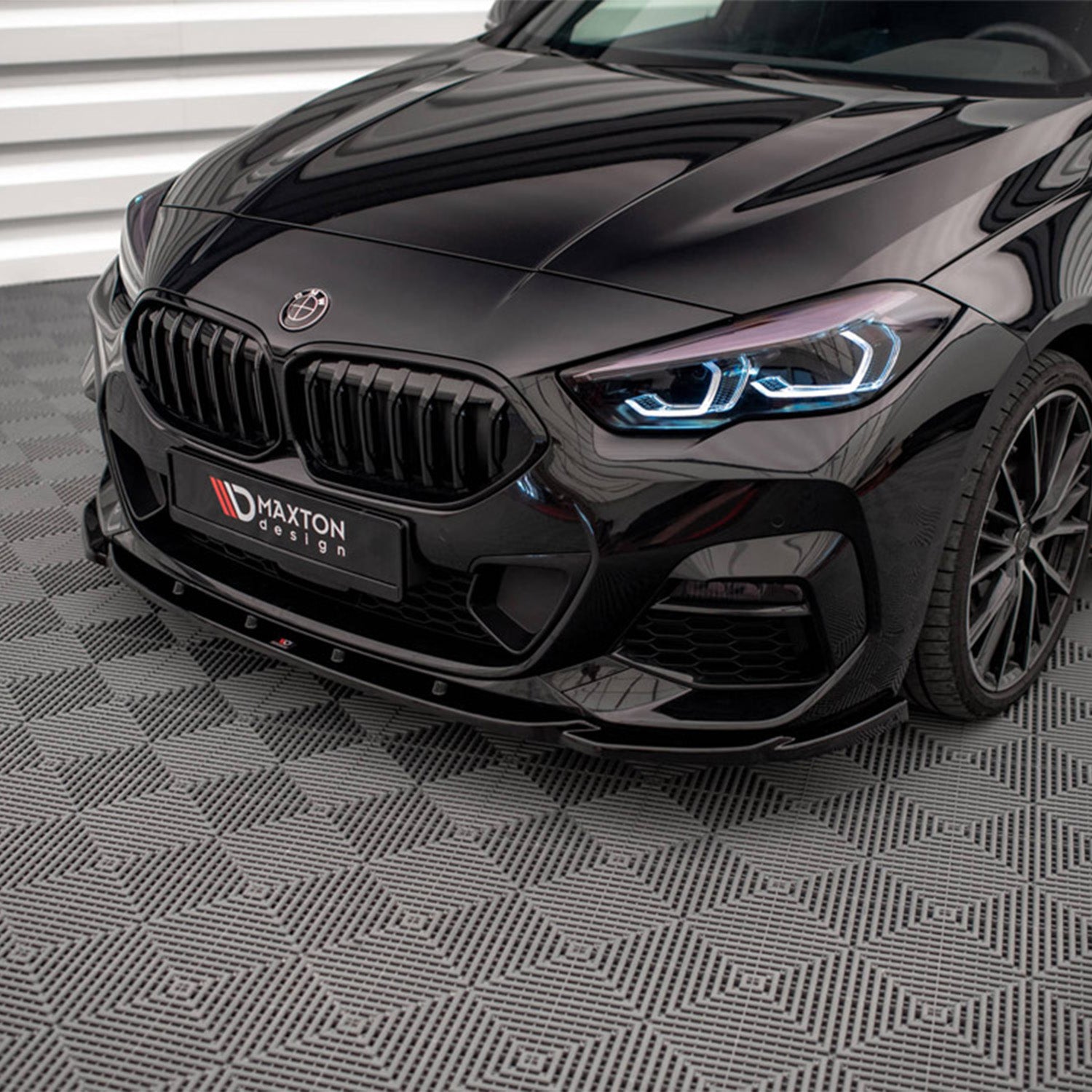Maxton Design BMW F44 M235i V1 Gloss Black Front Splitter