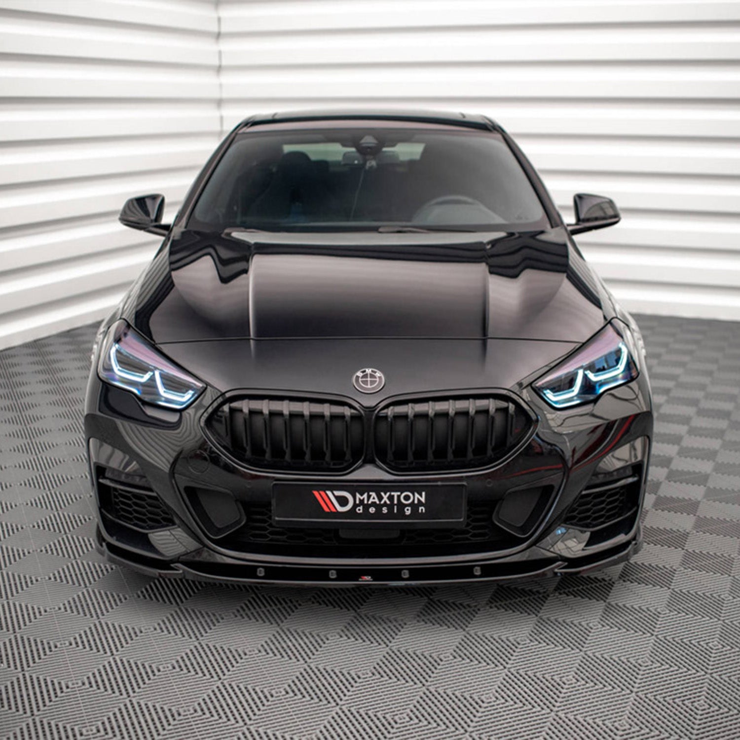Maxton Design BMW F44 M235i V1 Gloss Black Front Splitter
