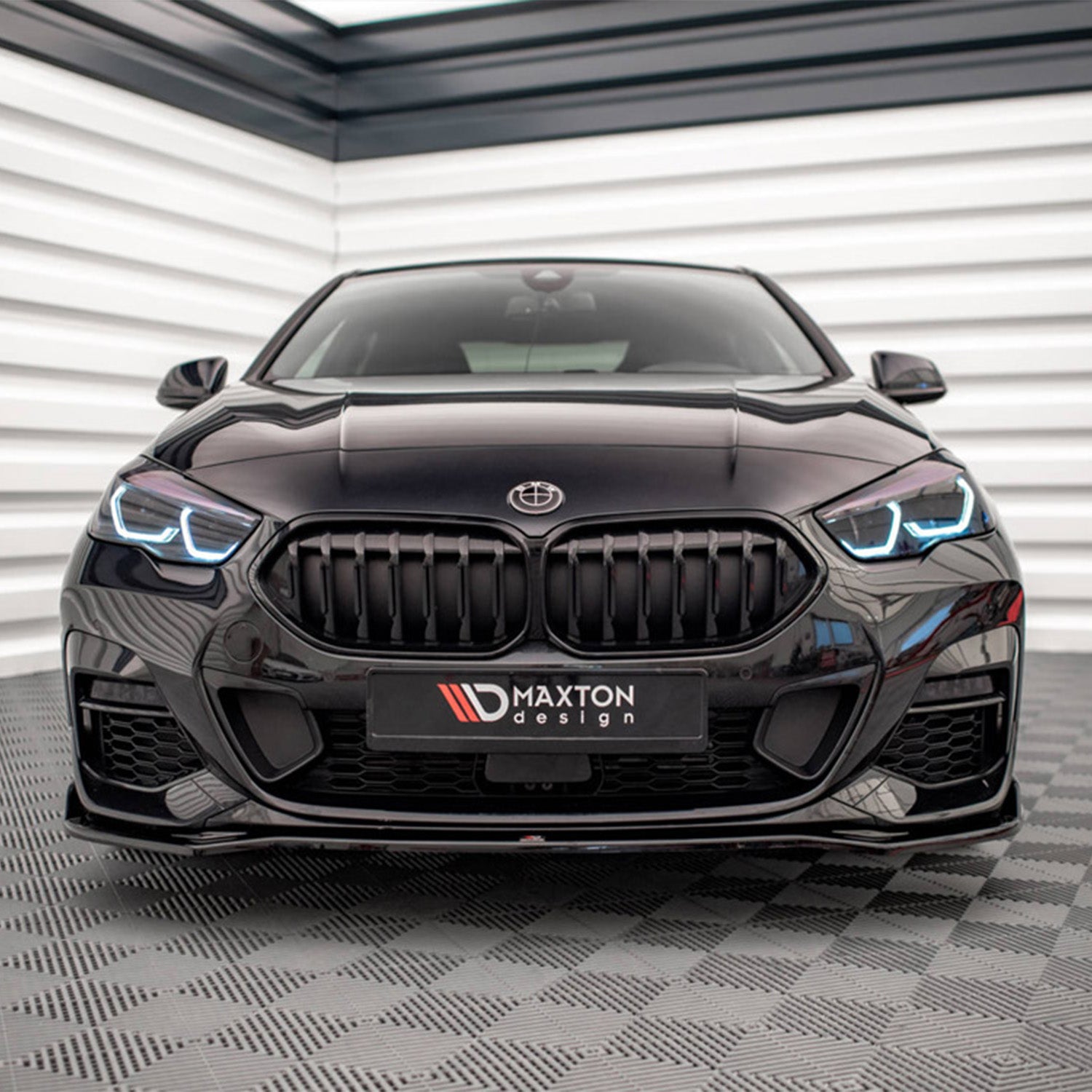 Maxton Design BMW F44 M235i V3 Gloss Black Front Splitter