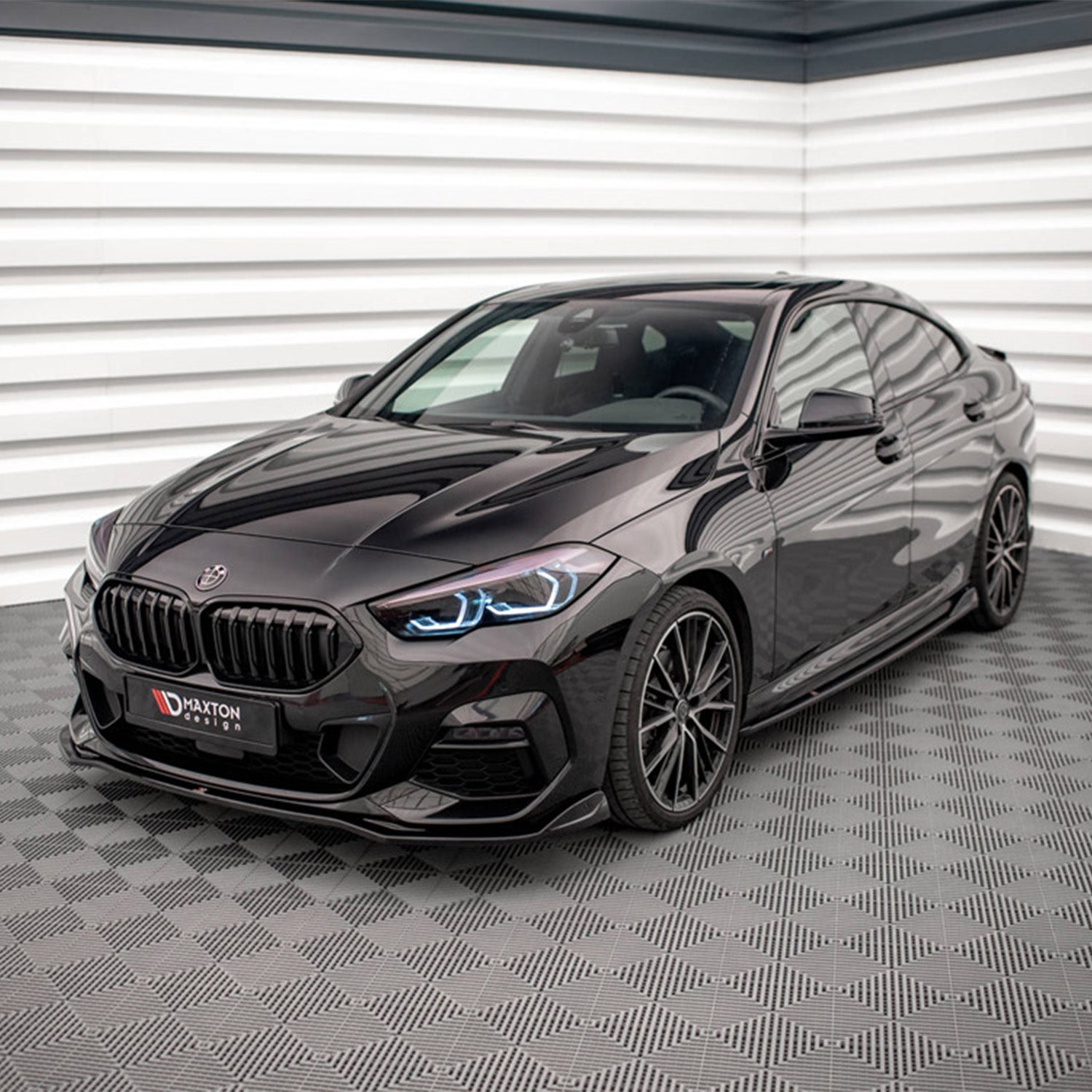 Maxton Design BMW F44 M235i V3 Gloss Black Front Splitter