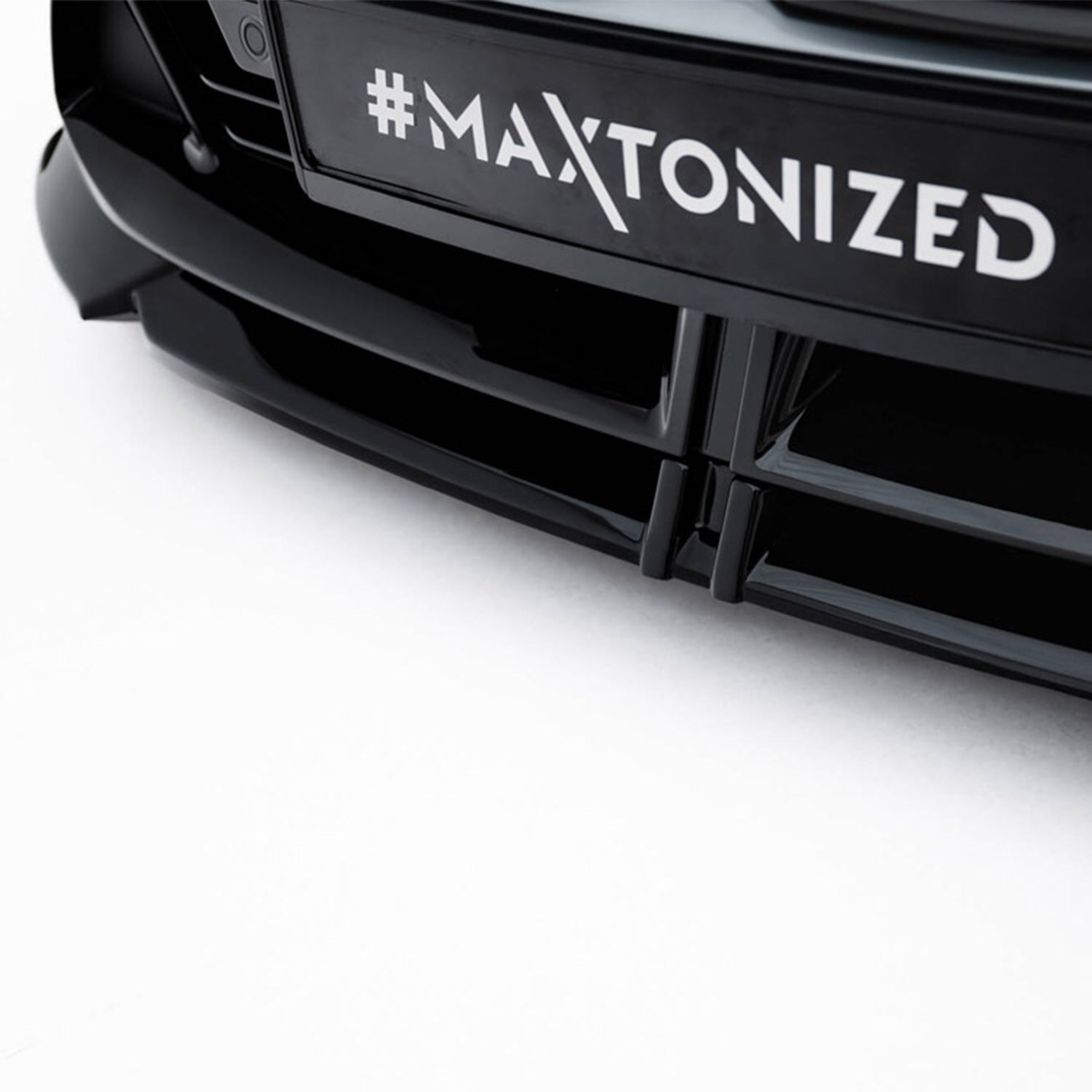 Maxton Design BMW F70 M135 V2 Gloss Black Front Splitter