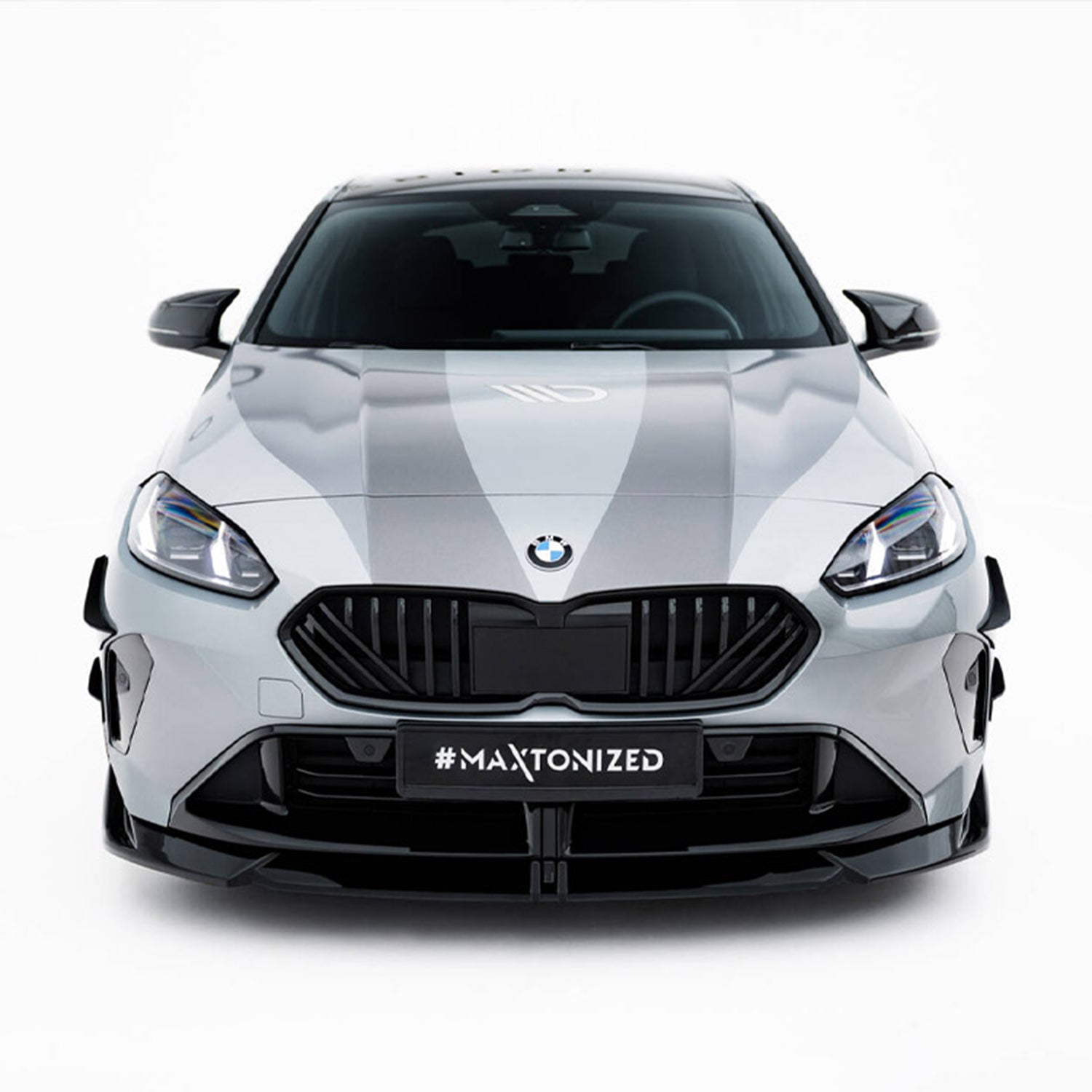 Maxton Design BMW F70 M135 V2 Gloss Black Front Splitter