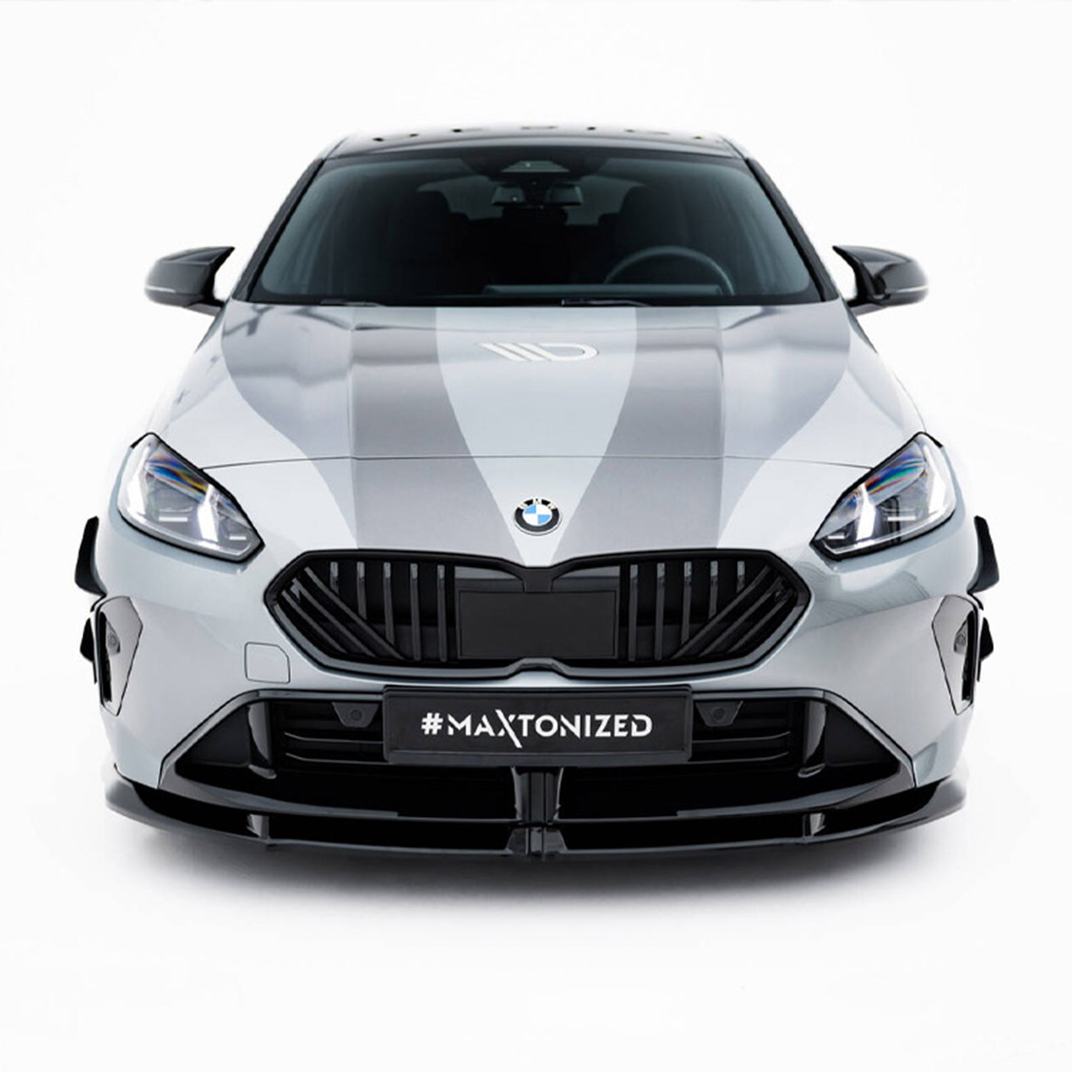 Maxton Design BMW F70 M135 V3 Gloss Black Front Splitter