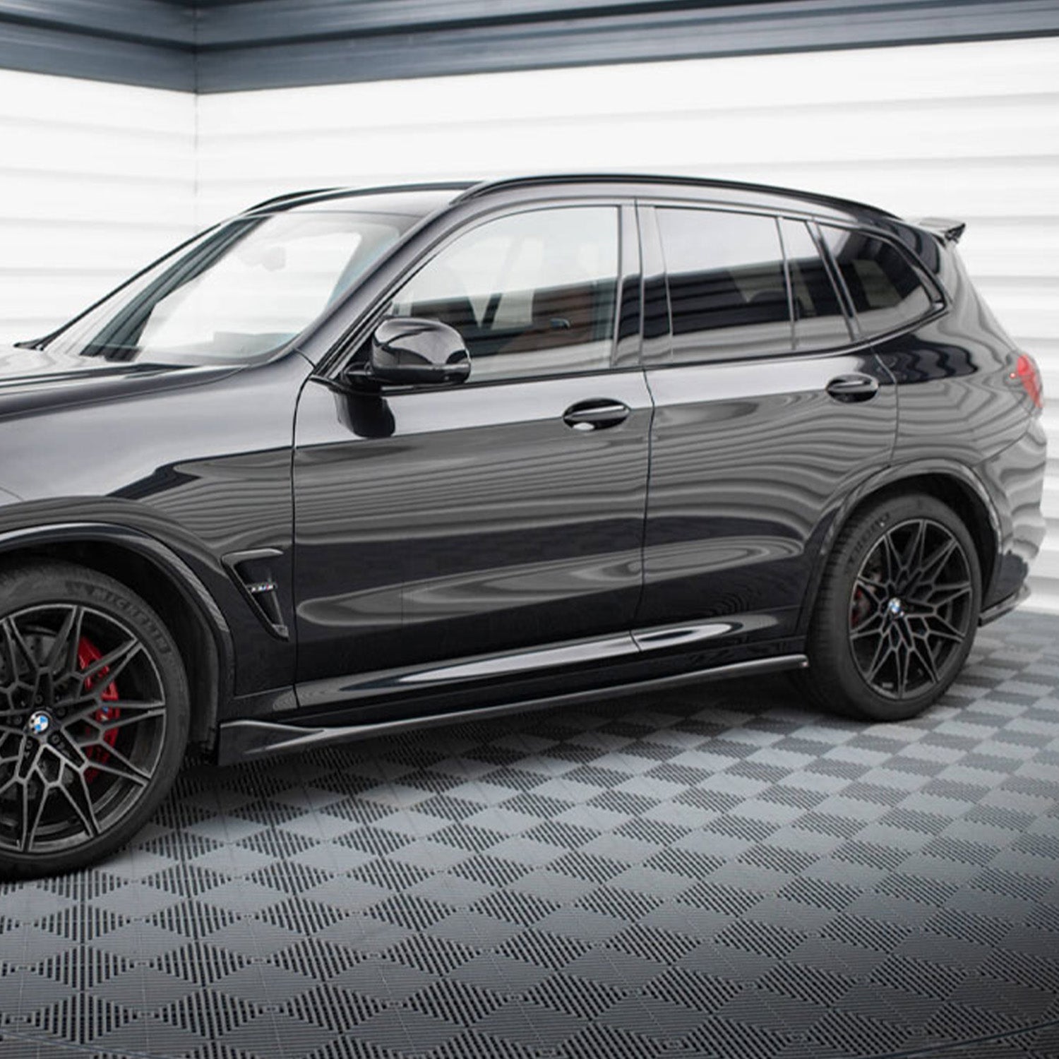 Maxton Design BMW F97 X3M LCI Gloss Black Side Skirts