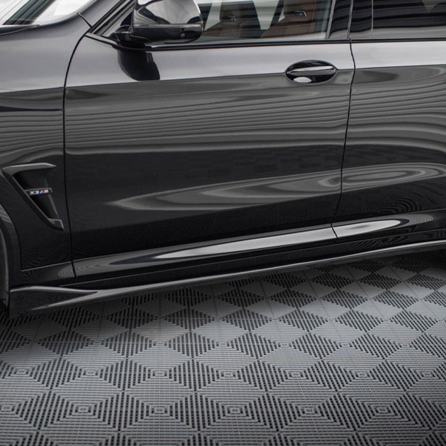 Maxton Design BMW F97 X3M LCI Gloss Black Side Skirts