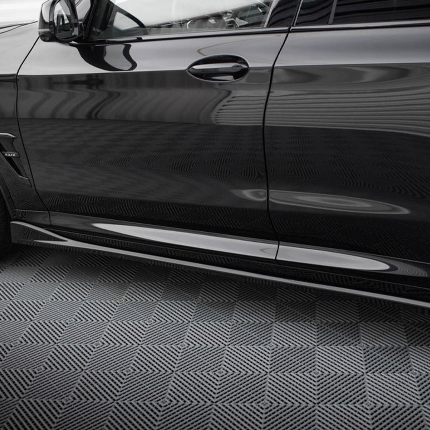 Maxton Design BMW F97 X3M LCI Gloss Black Side Skirts