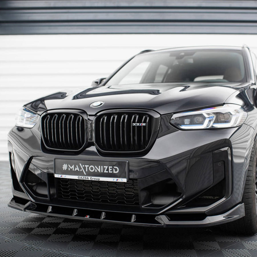 Maxton Design BMW F97 X3M LCI Gloss Black V1 Front Splitter