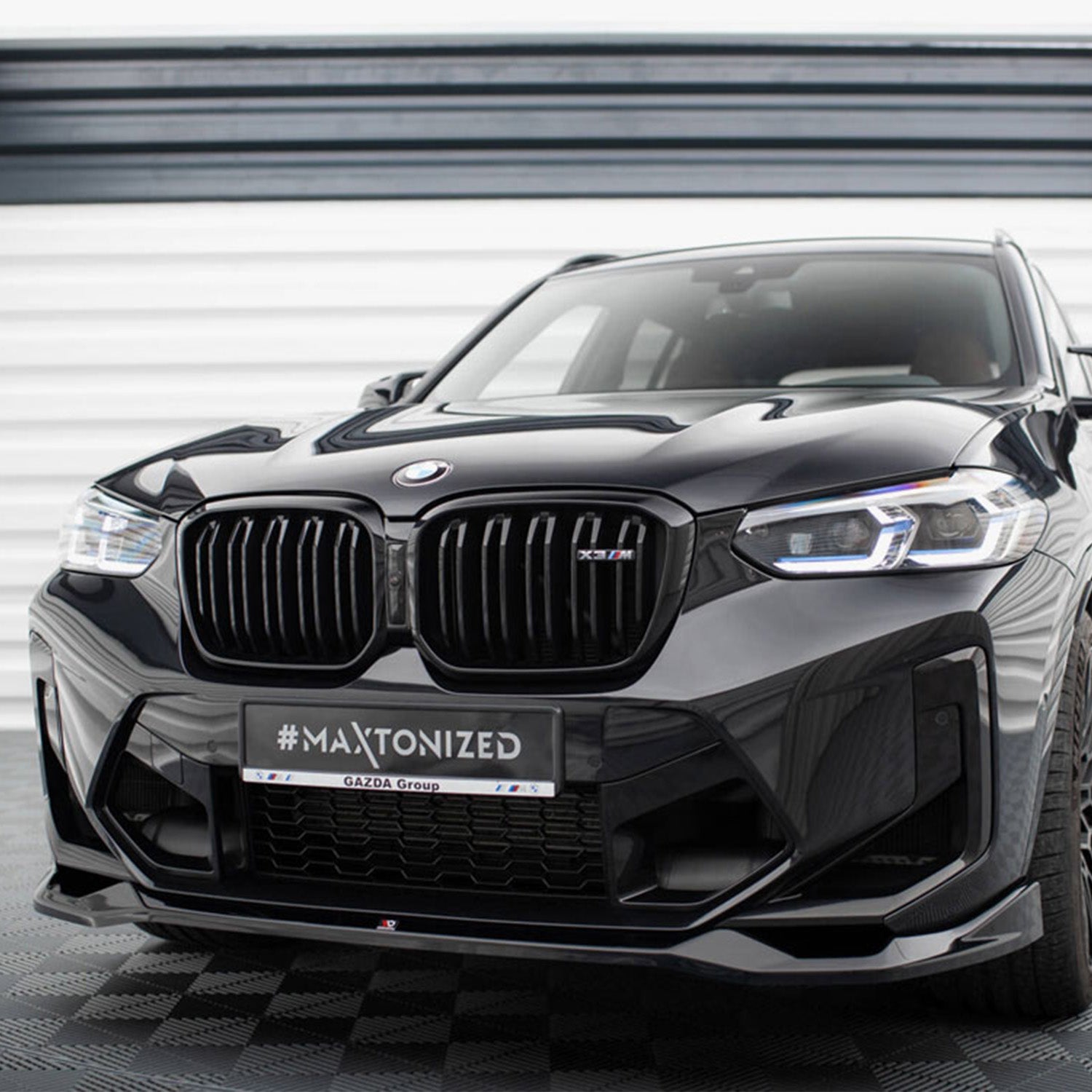 Maxton Design BMW F97 X3M LCI Gloss Black V2 Front Splitter
