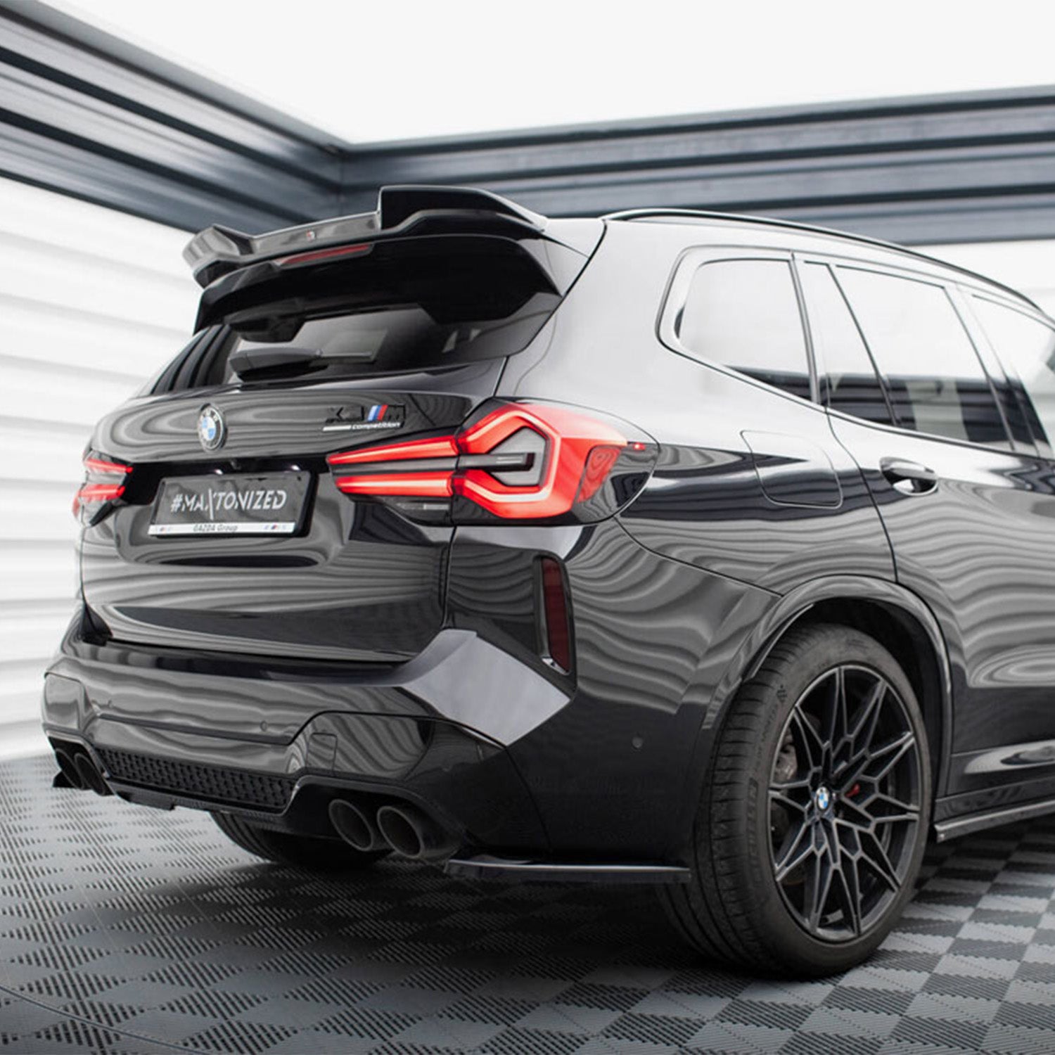 Maxton Design BMW F97 X3M LCI Rear Side Splitters