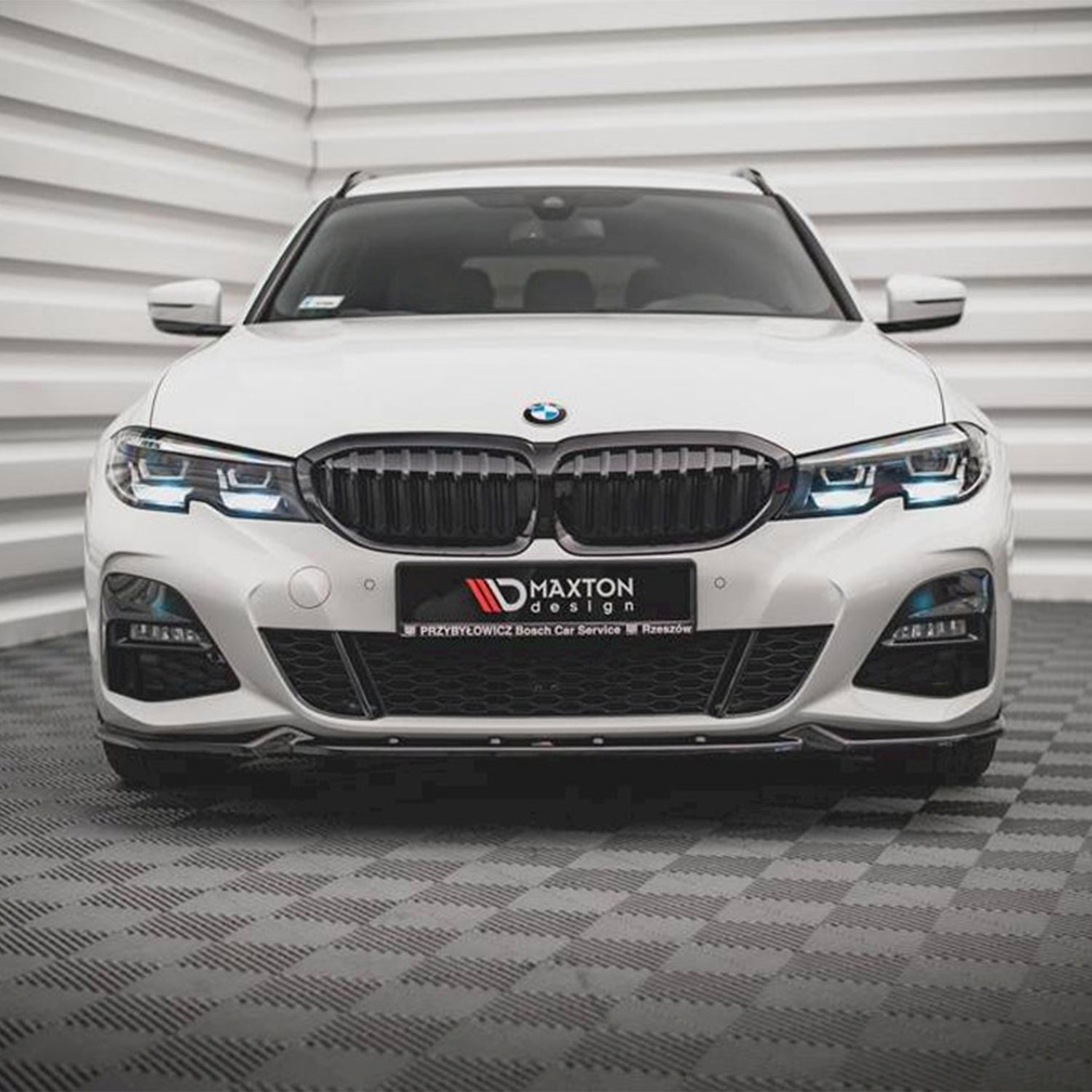 Maxton Design BMW G20 G21 3 Series V4 Gloss Black Front Lip