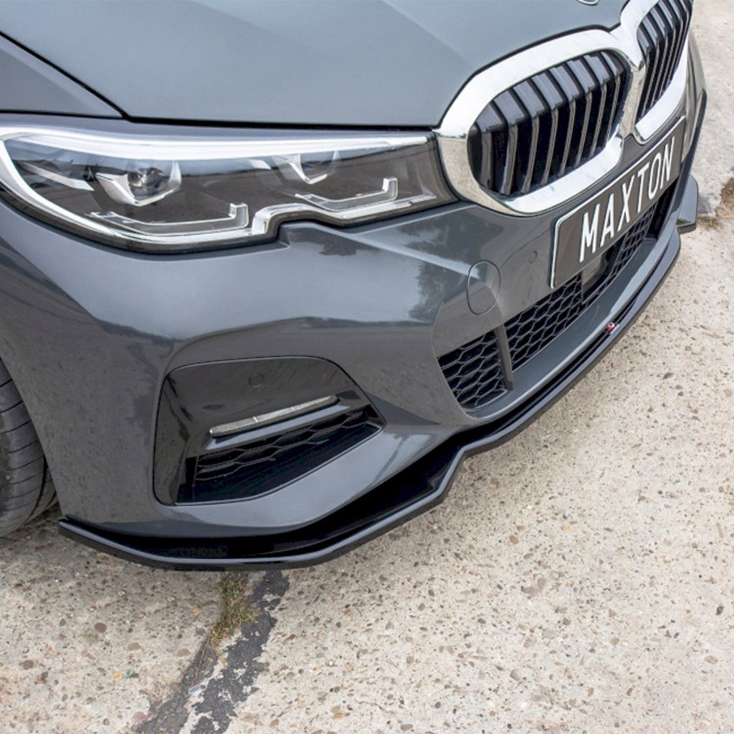 Maxton Design BMW G20 G21 3 Series V2 Gloss Black Front Lip