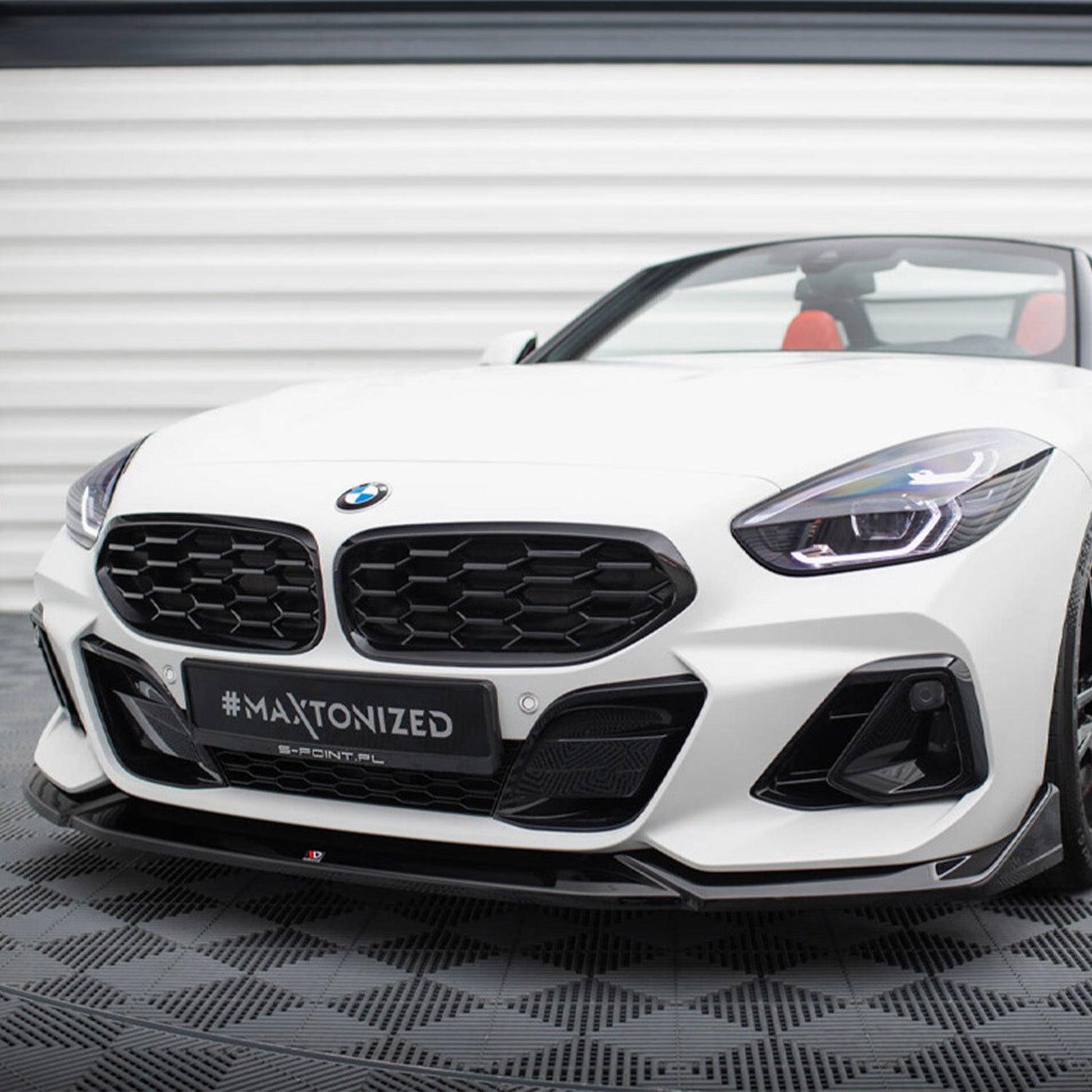 Maxton Design BMW G29 Z4 LCI Gloss Black Front Splitter