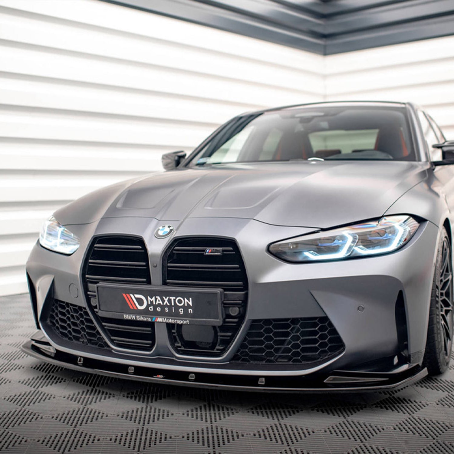 Maxton Design Gloss Black Front Splitter Lip For BMW G80 G81 M3 & G82 G83 M4