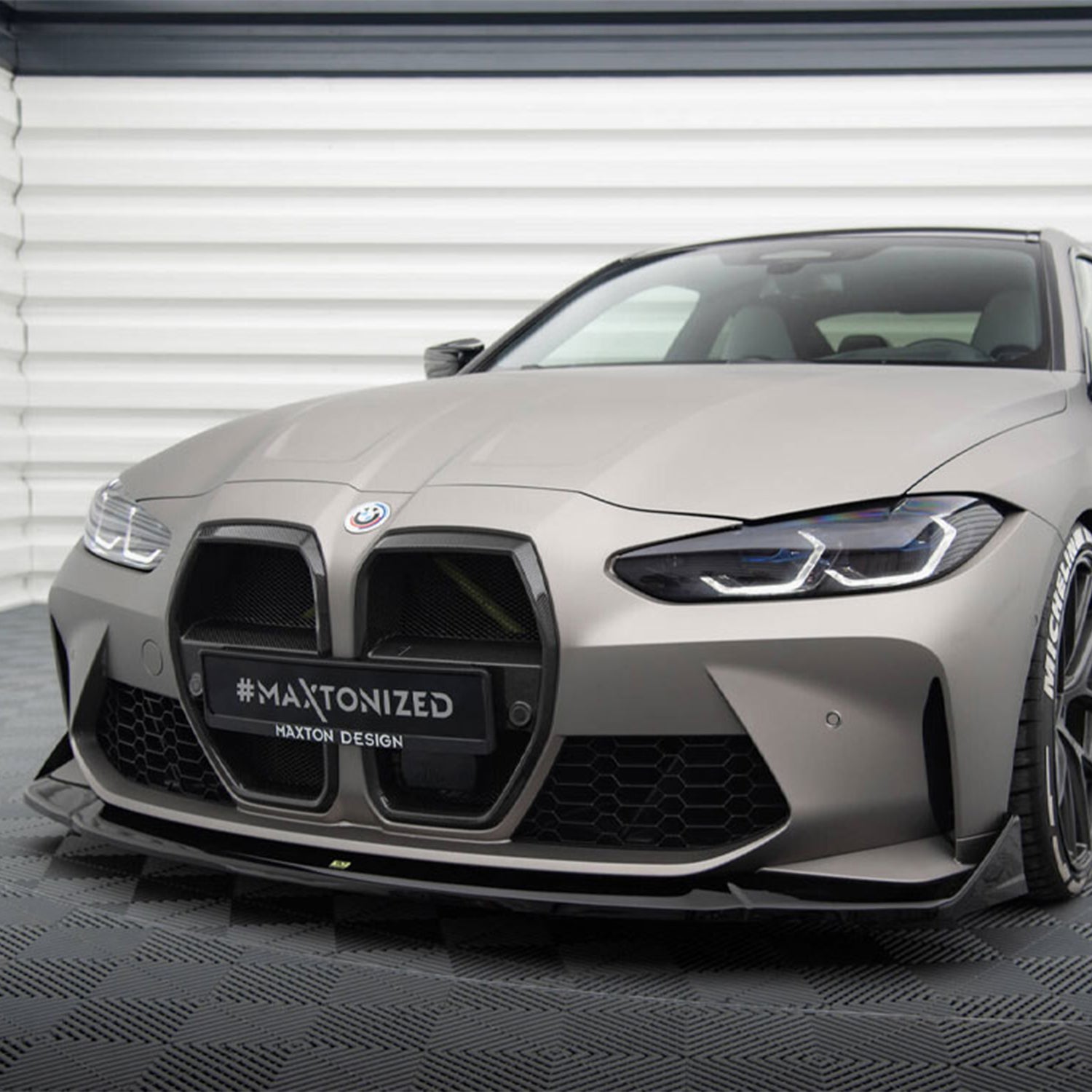 Maxton Design BMW G80 M3 G82 M4 V4 Gloss Black CSL Front Lip