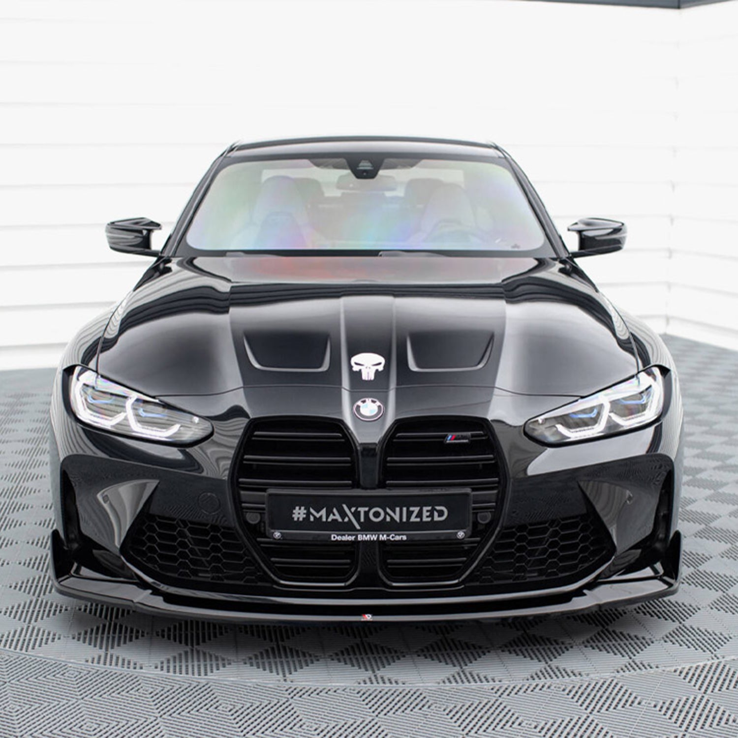 Maxton Design BMW G80 M3 G82 M4 V4 Gloss Black CSL Front Lip
