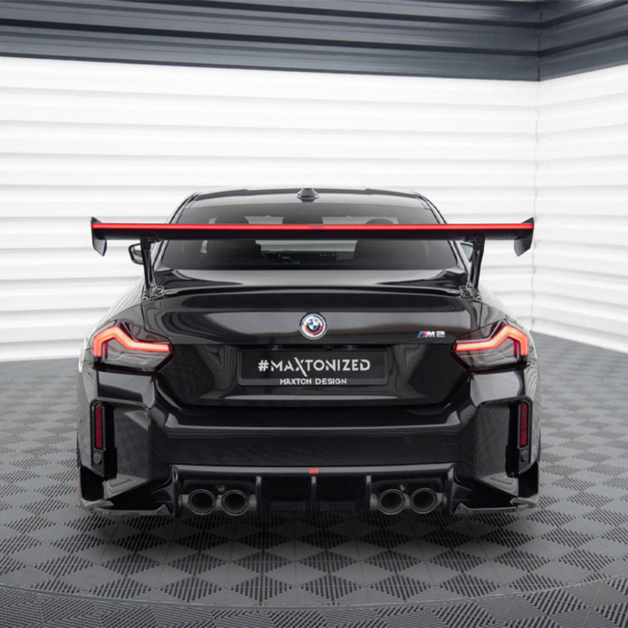 Maxton Design BMW G87 M2 Carbon Fibre Rear Wing With LED Light Bar