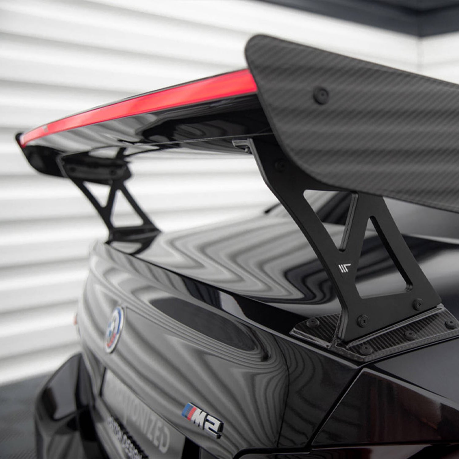 Maxton Design BMW G87 M2 Carbon Fibre Rear Wing With LED Light Bar
