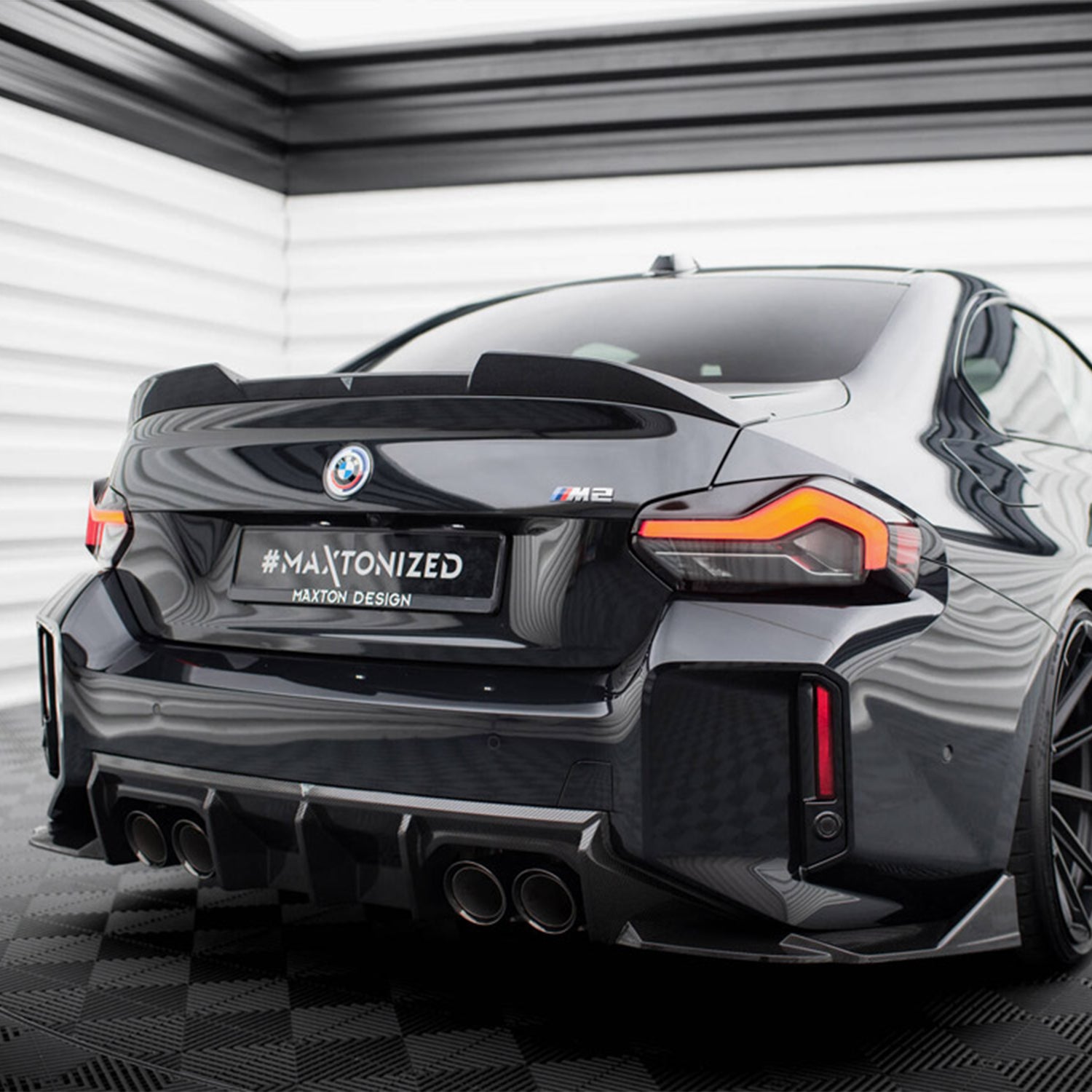 Maxton Design BMW G87 M2 Gloss Carbon Fibre Rear Ducktail Spoiler Lip