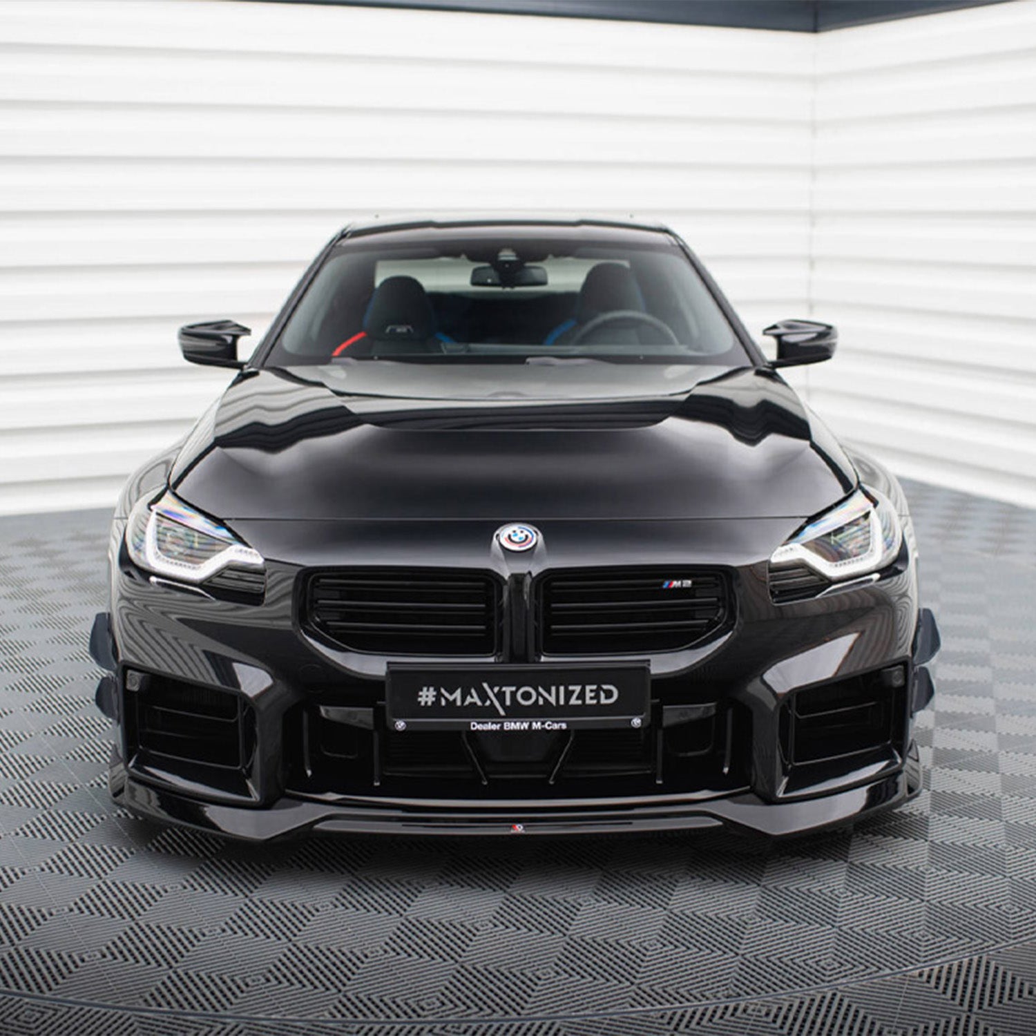 Maxton Design BMW G87 M2 V1 Gloss Black Front Splitter