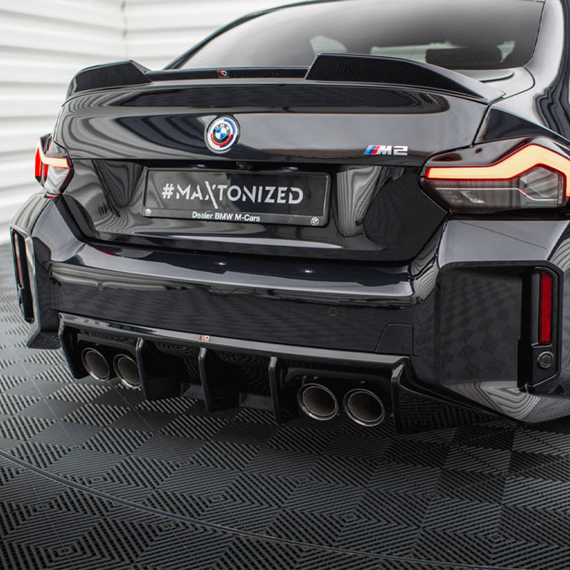 Maxton Design BMW G87 M2 V1 Gloss Black Rear Diffuser BM-M2-G87-RS1G