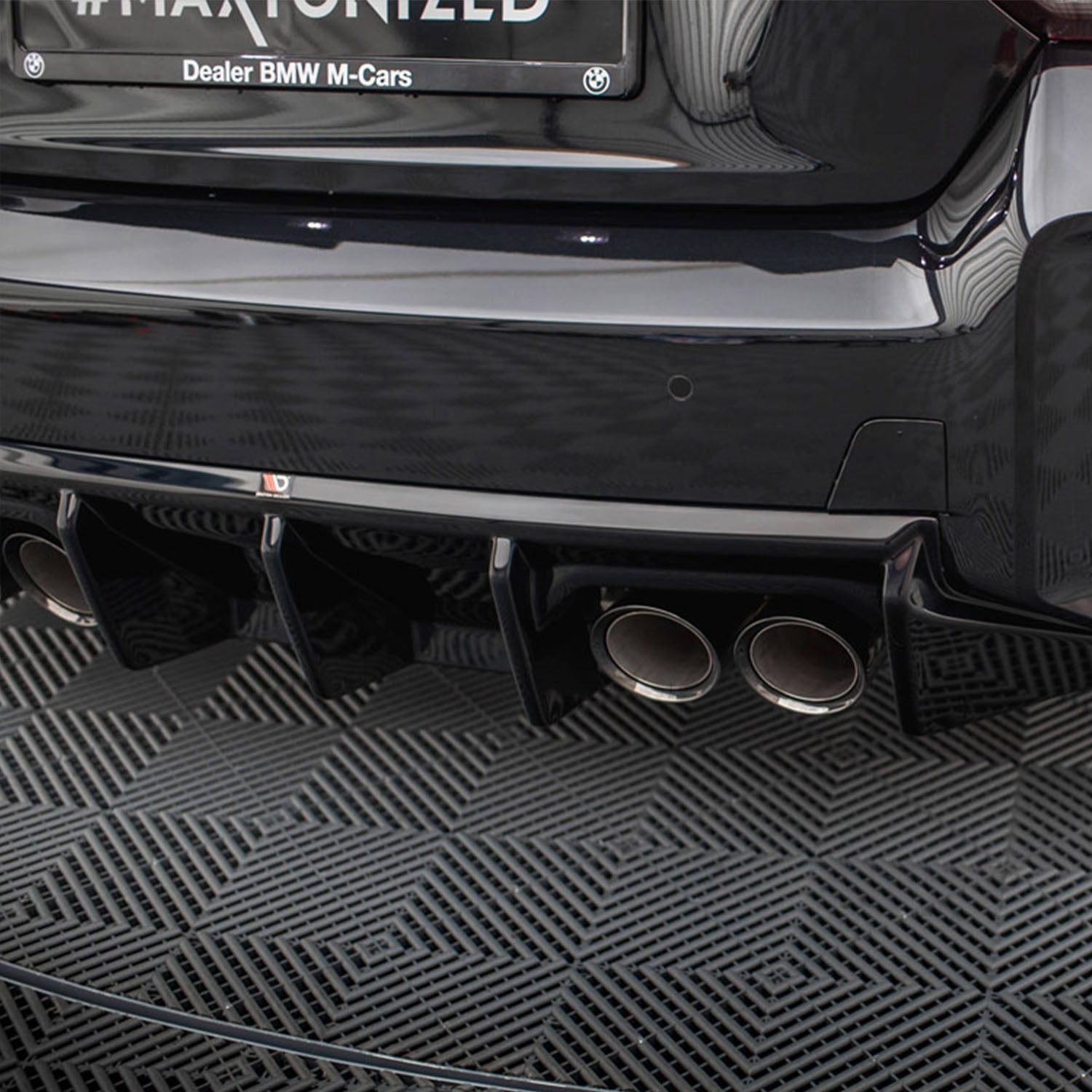 Maxton Design BMW G87 M2 V1 Gloss Black Rear Diffuser BM-M2-G87-RS1G