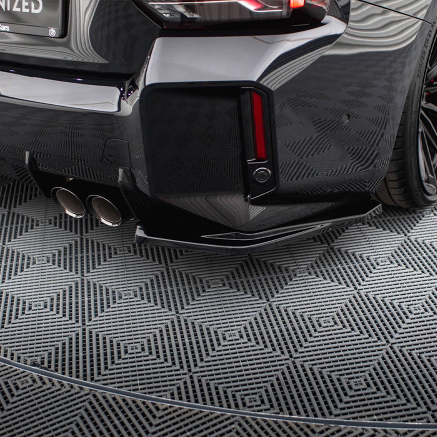 Maxton Design BMW G87 M2 V1 Gloss Black Rear Side Splitters BM-M2-G87-RSD1G