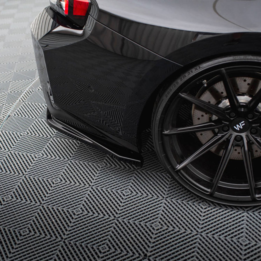 Maxton Design BMW G87 M2 V1 Gloss Black Rear Side Splitters BM-M2-G87-RSD1G