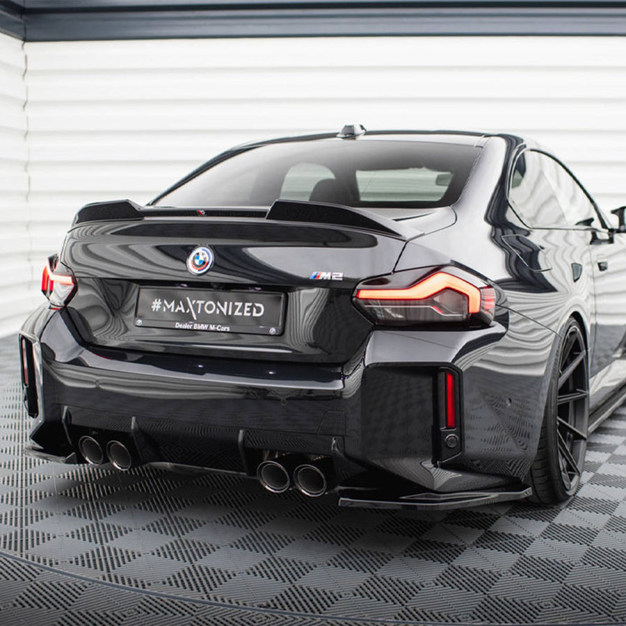 Maxton Design BMW G87 M2 V1 Gloss Black Rear Side Splitters BM-M2-G87-RSD1G