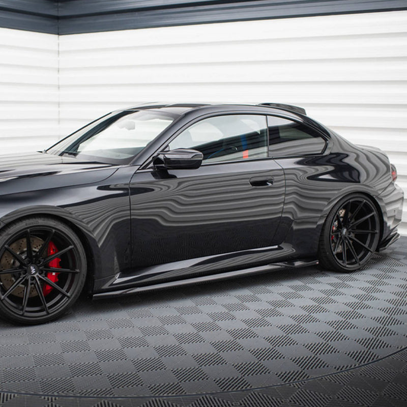 Maxton Design BMW G87 M2 V1 Gloss Black Side Skirts BM-M2-G87-SD1G