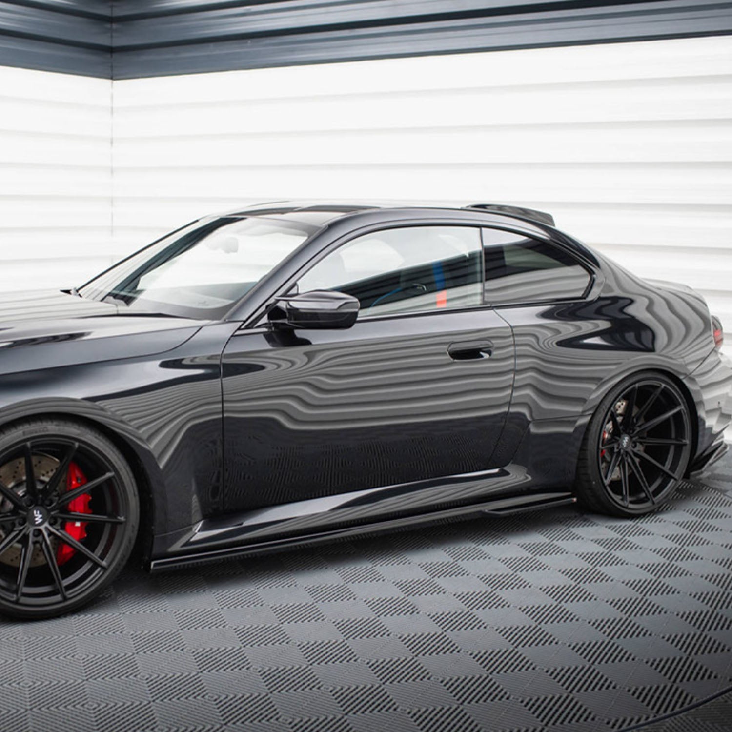 Maxton Design BMW G87 M2 V2 Gloss Black Side Skirts BM-M2-G87-SD2G