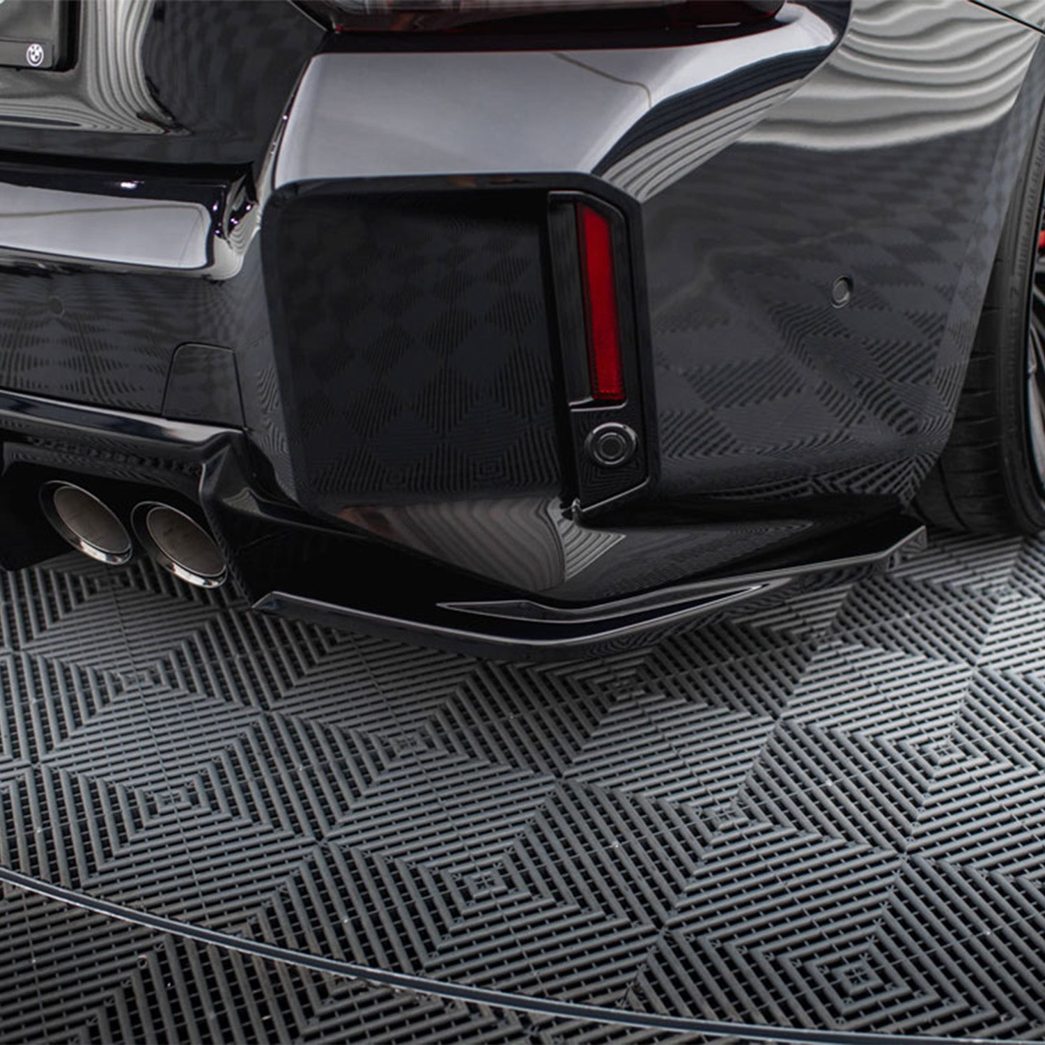 Maxton Design BMW G87 M2 V3 Gloss Black Rear Side Splitters BM-M2-G87-RSD3G