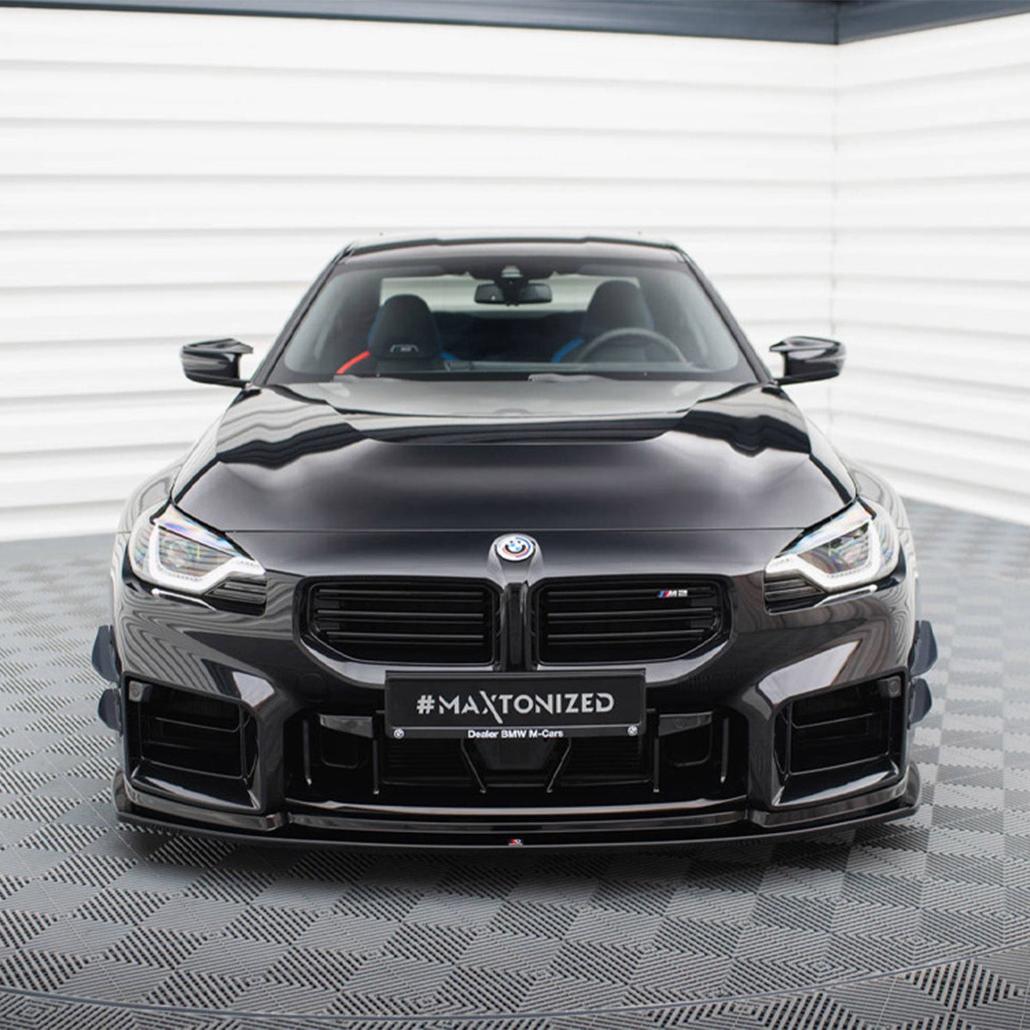 Maxton Design BMW G87 M2 V4 Gloss Black Front Splitter