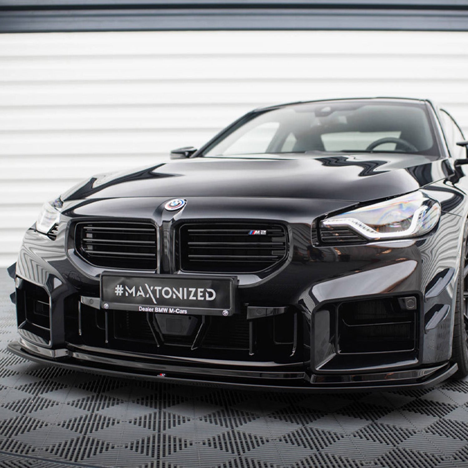 Maxton Design BMW G87 M2 V4 Gloss Black Front Splitter