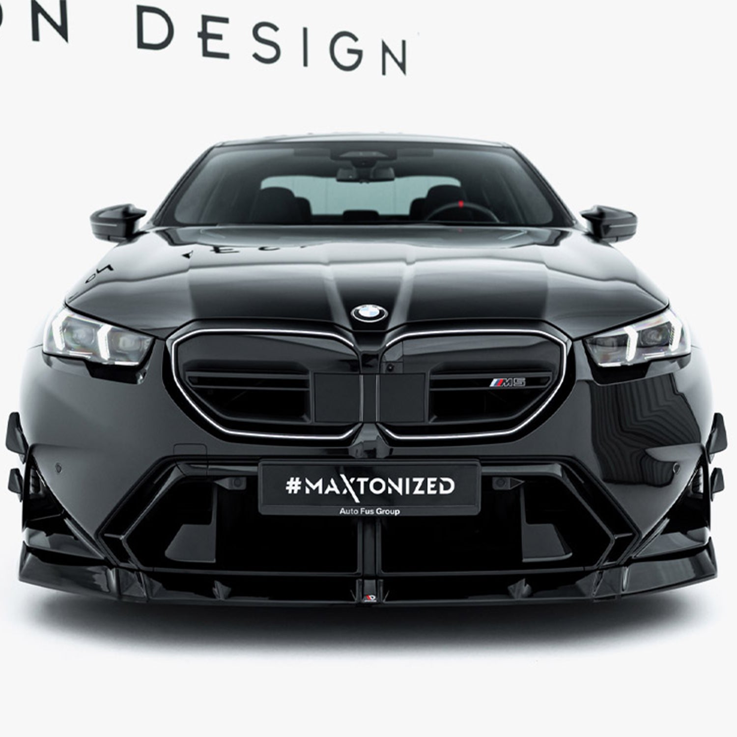 Maxton Design BMW G90 & G99 M5 V1 Gloss Black Front Splitter