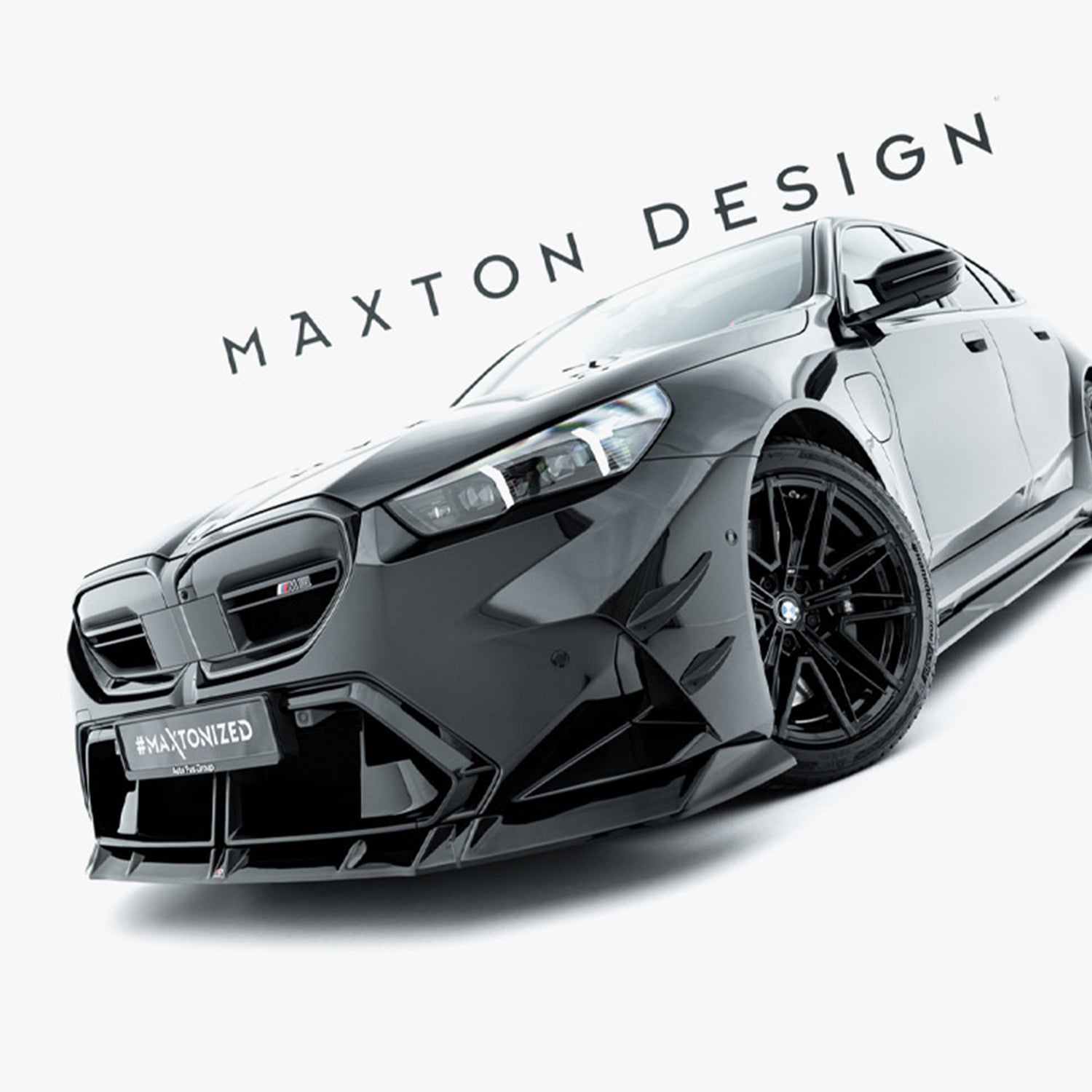 Maxton Design BMW G90 & G99 M5 V1 Gloss Black Front Splitter