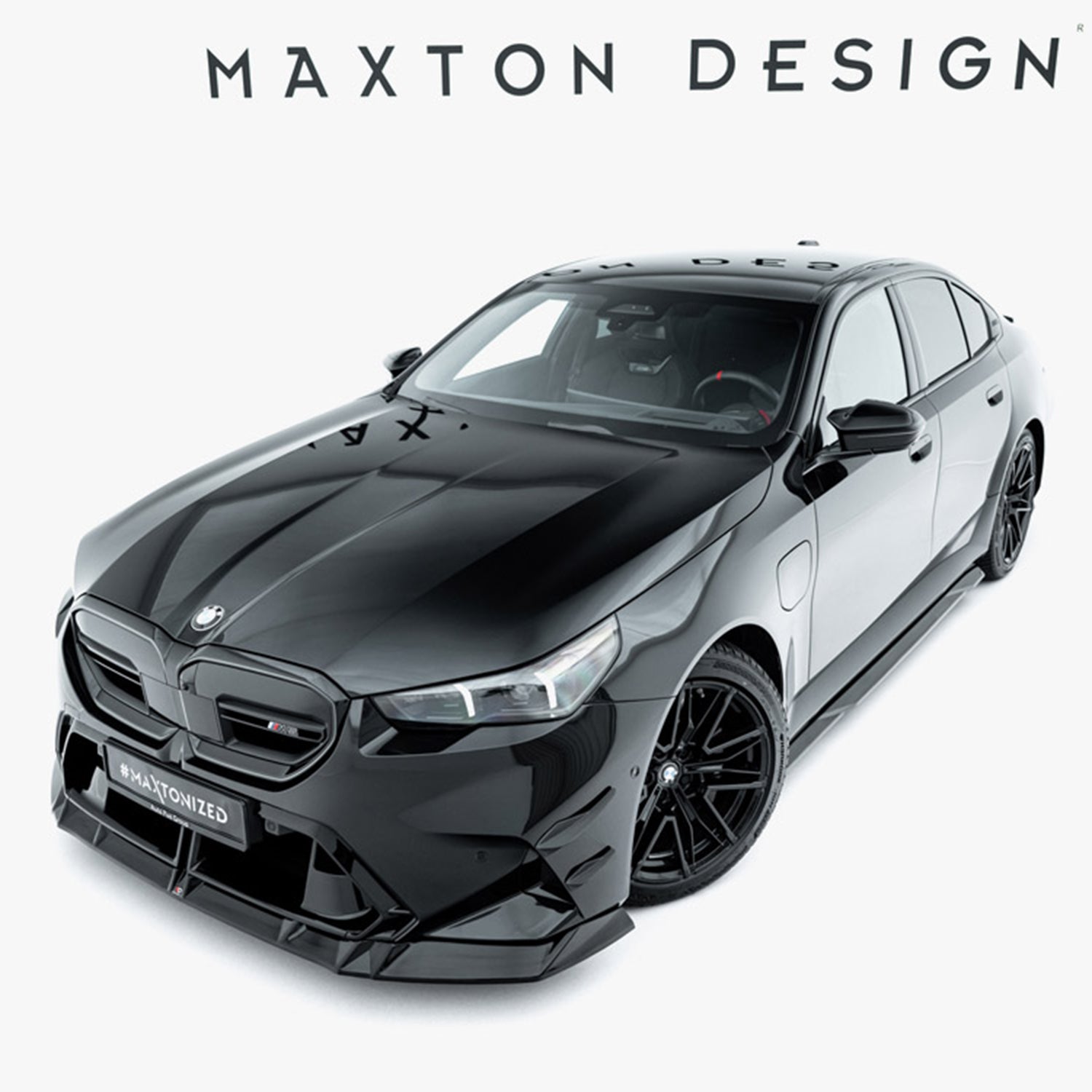 Maxton Design BMW G90 & G99 M5 V1 Gloss Black Front Splitter