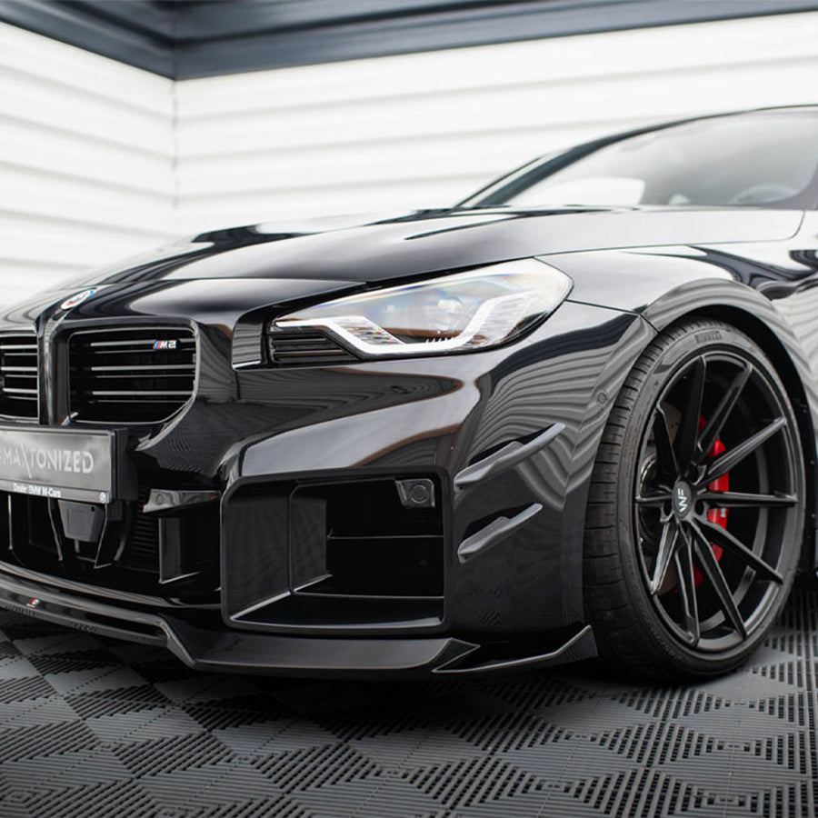 Maxton Design BMW M2 G87 Front Canards In Gloss Black BM-M2-G87-CAN1