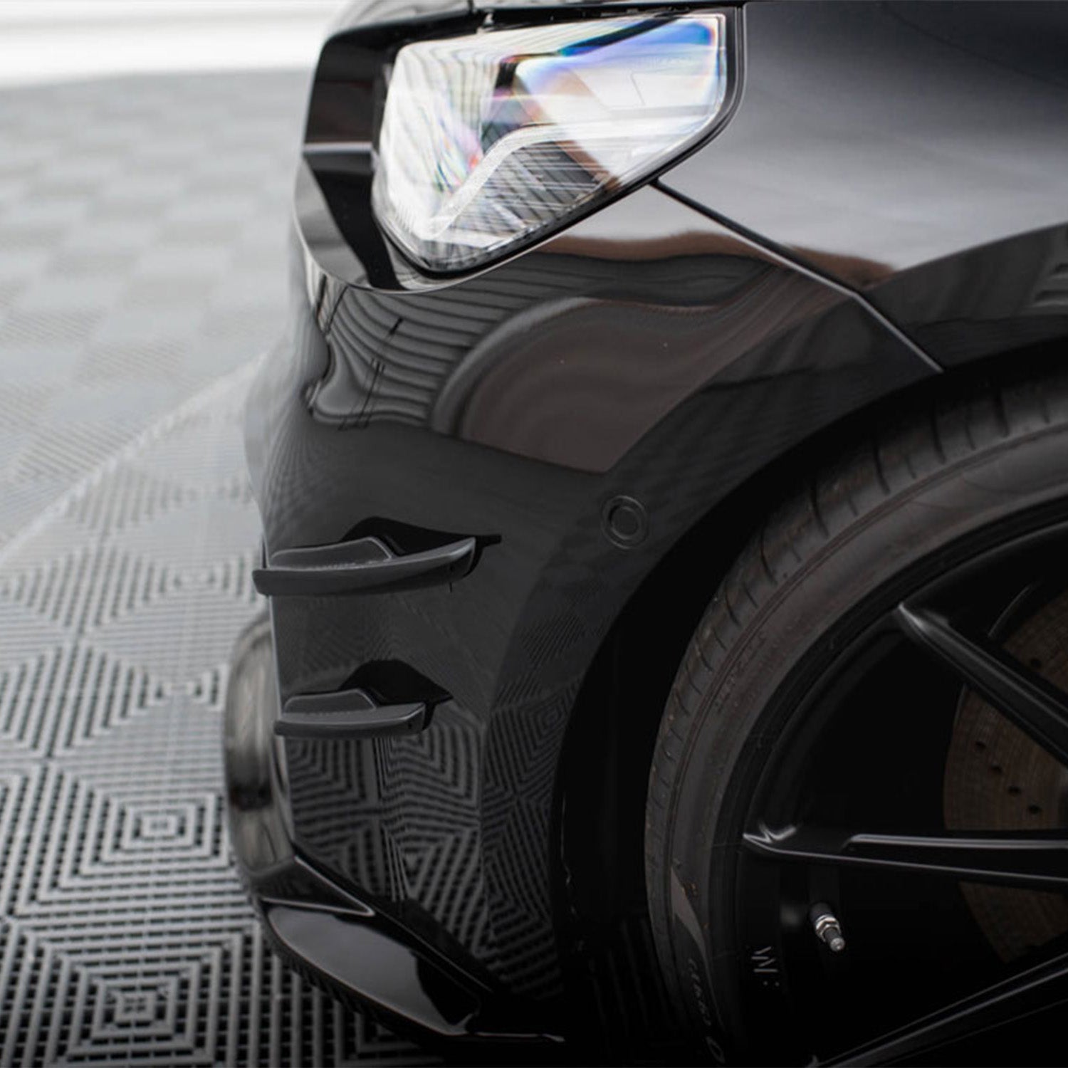 Maxton Design BMW M2 G87 Front Canards In Gloss Black BM-M2-G87-CAN1