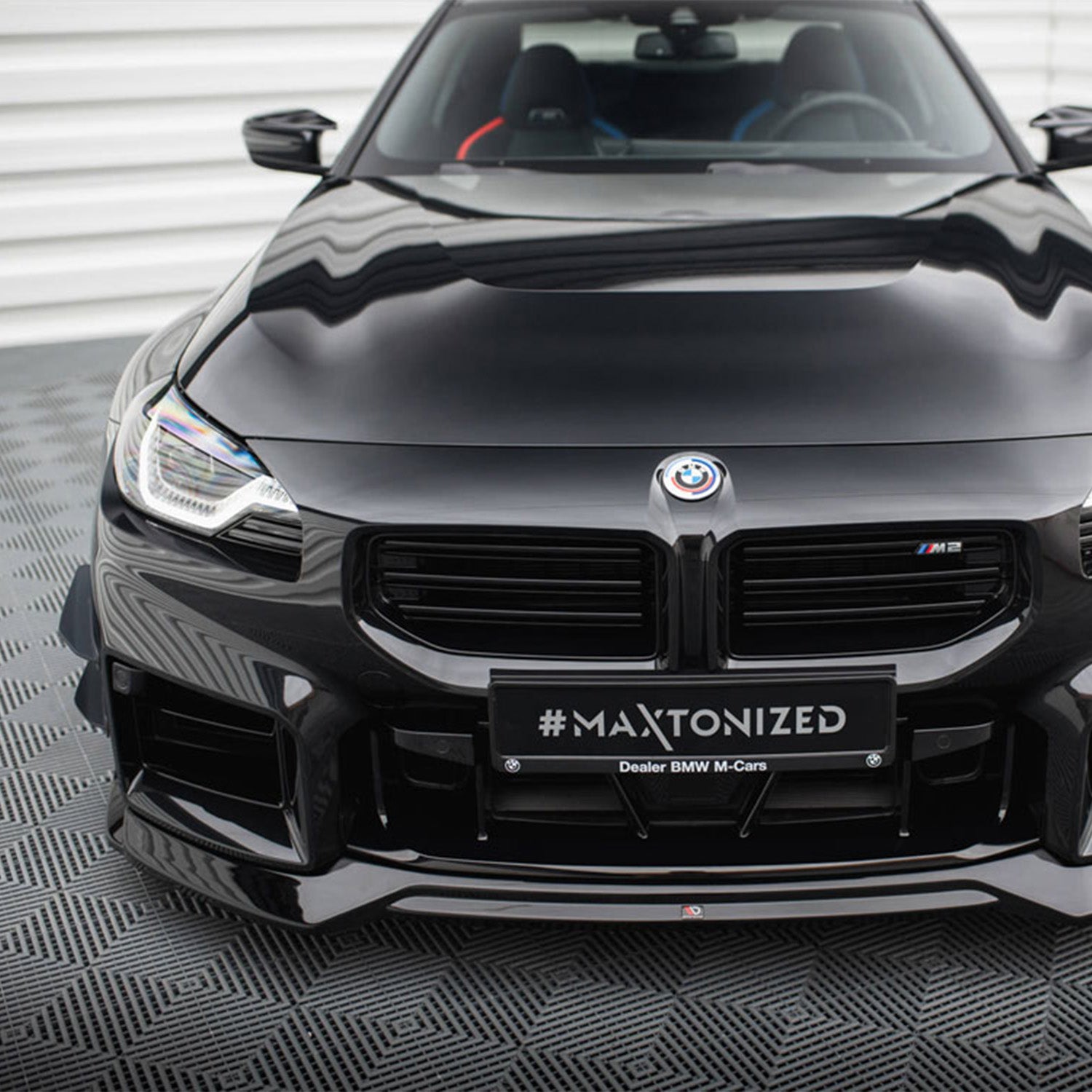 Maxton Design BMW M2 G87 Front Canards In Gloss Black BM-M2-G87-CAN1