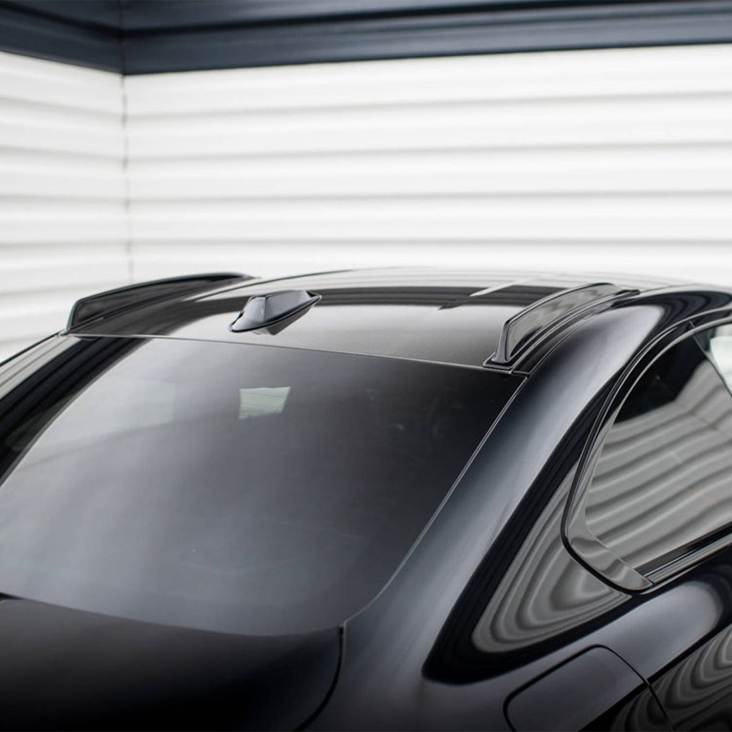 Maxton Design BMW M2 G87 Short Roof Spoilers In Gloss Black BM-M2-G87-RR1G