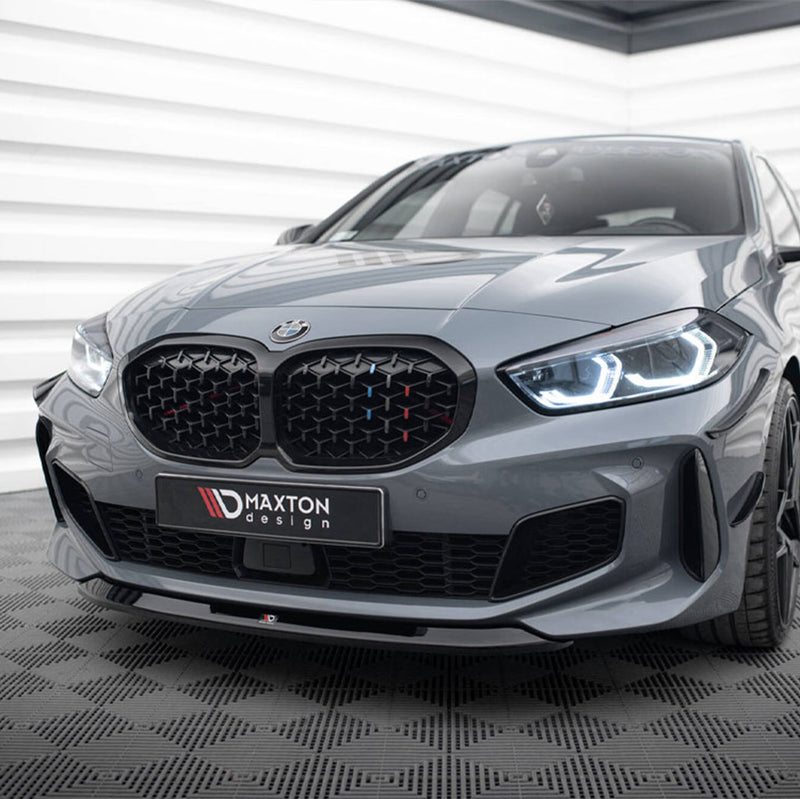 Maxton Design BMW F40 M135i V2 Gloss Black Front Splitter