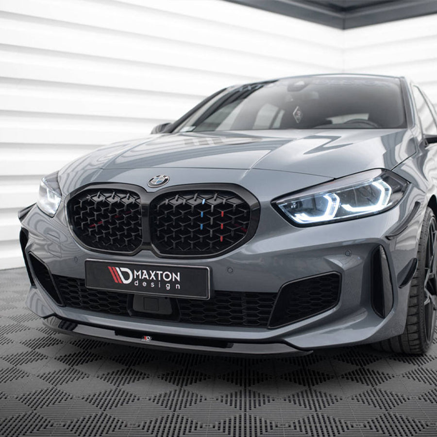 Maxton Design BMW F40 M135i V2 Gloss Black Front Splitter