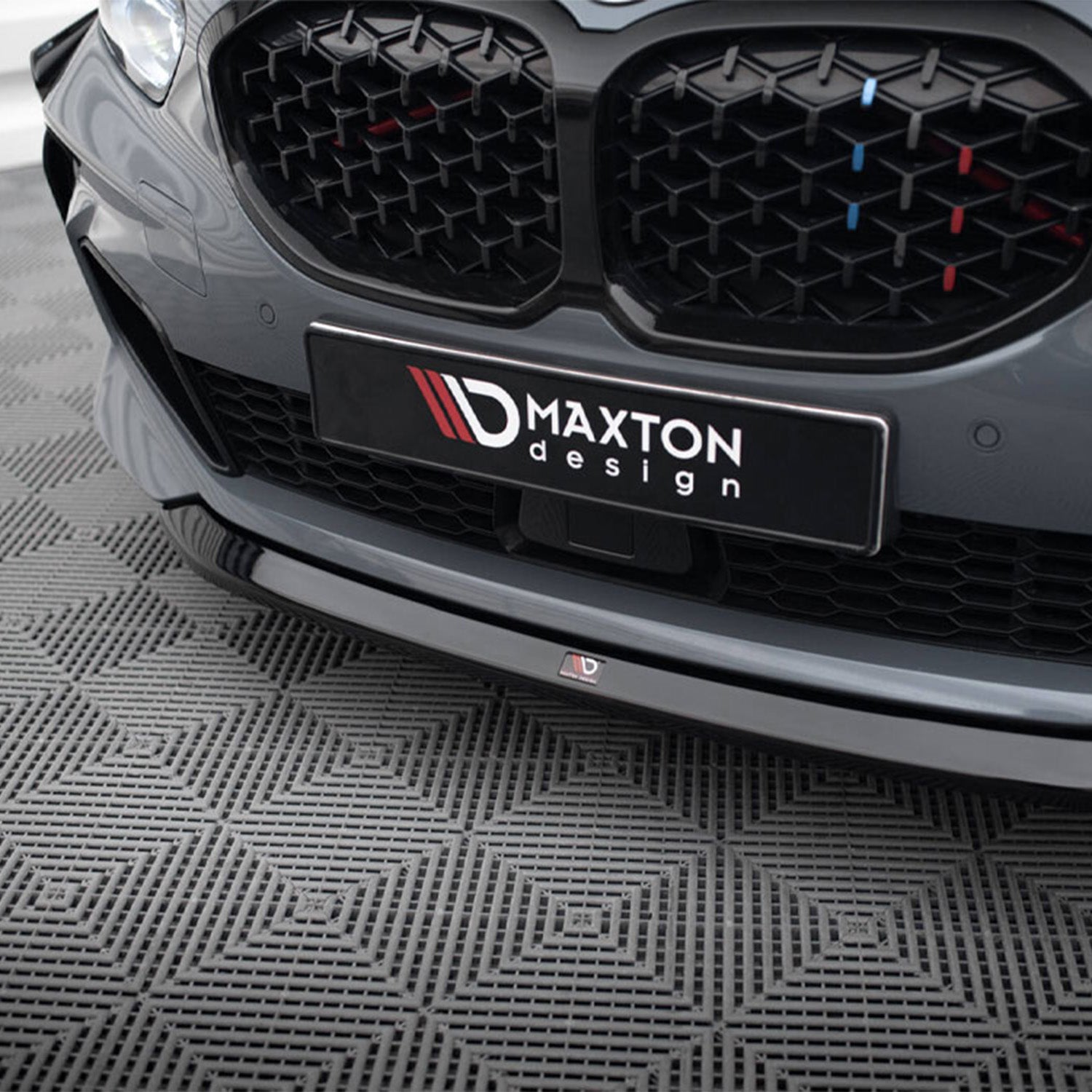 Maxton Design BMW F40 M135i V2 Gloss Black Front Splitter