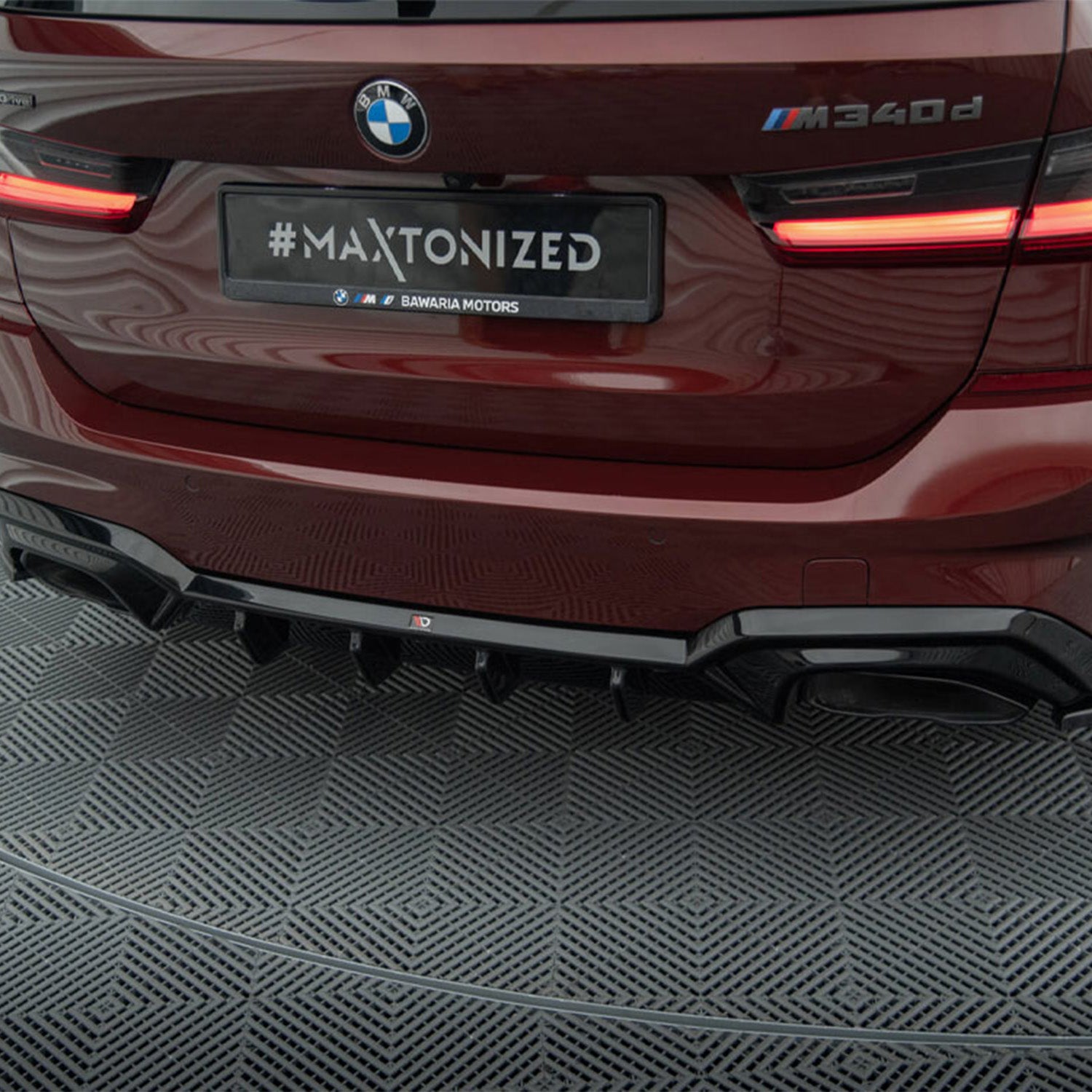 Maxton Design Gloss Black Rear Diffuser For BMW M340i & M340d